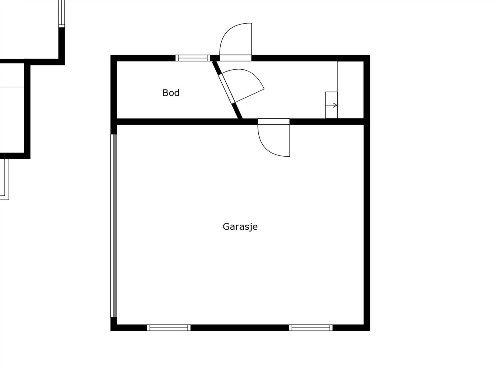 Plantegning garasje Galleribilde