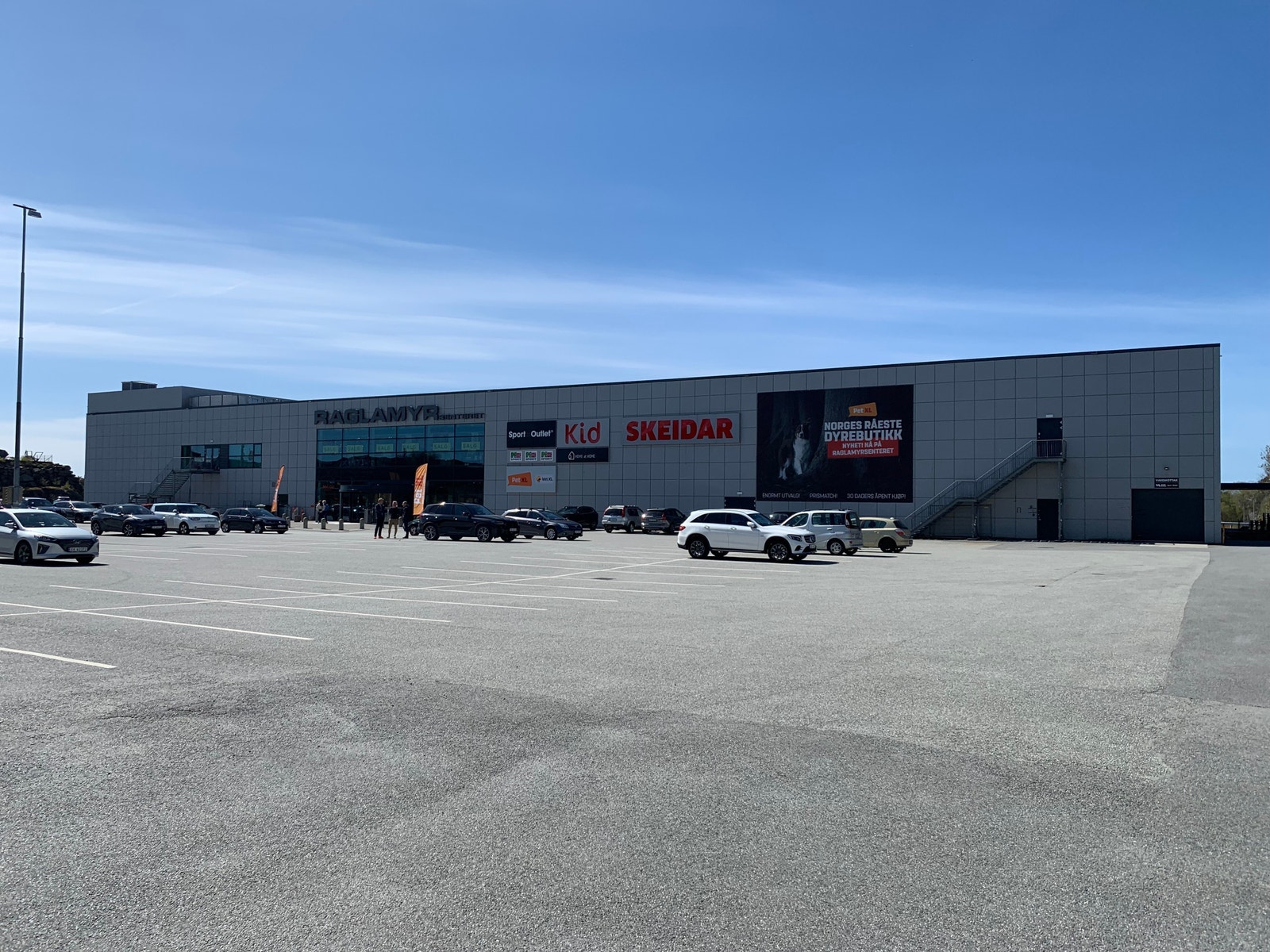 Senteret har 450 gratis parkeringsplasser for gjester Galleribilde