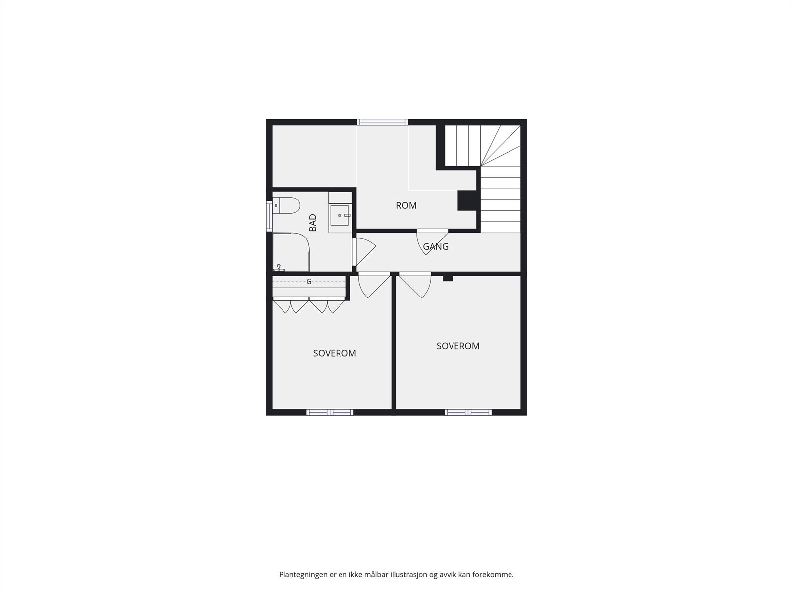 Plantegning 2. etasje. Galleribilde