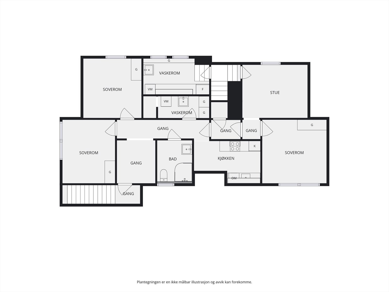 Plantegning kjeller. Galleribilde