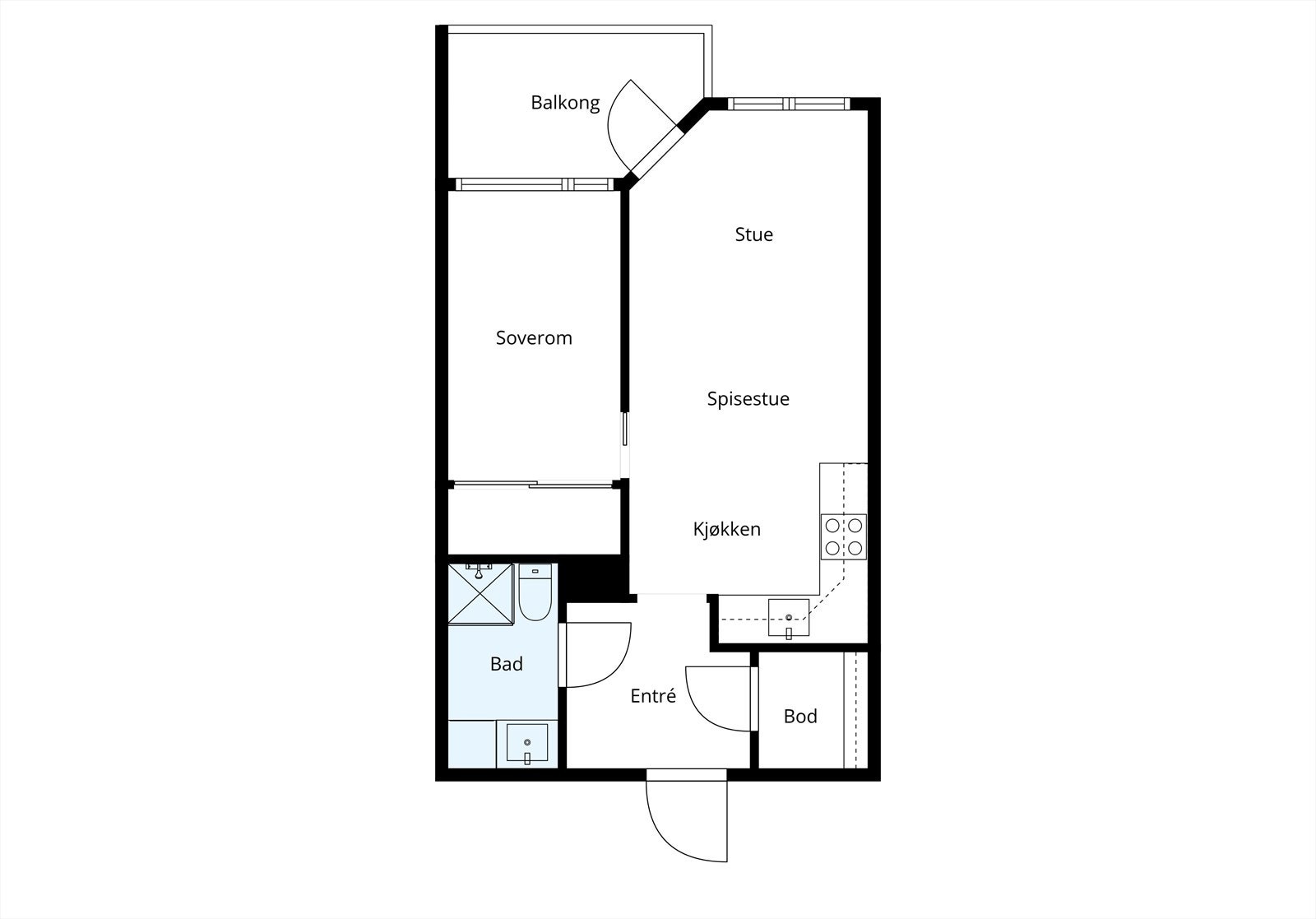 3. etasje med tilkomst fra både heis og/eller trapper. Galleribilde