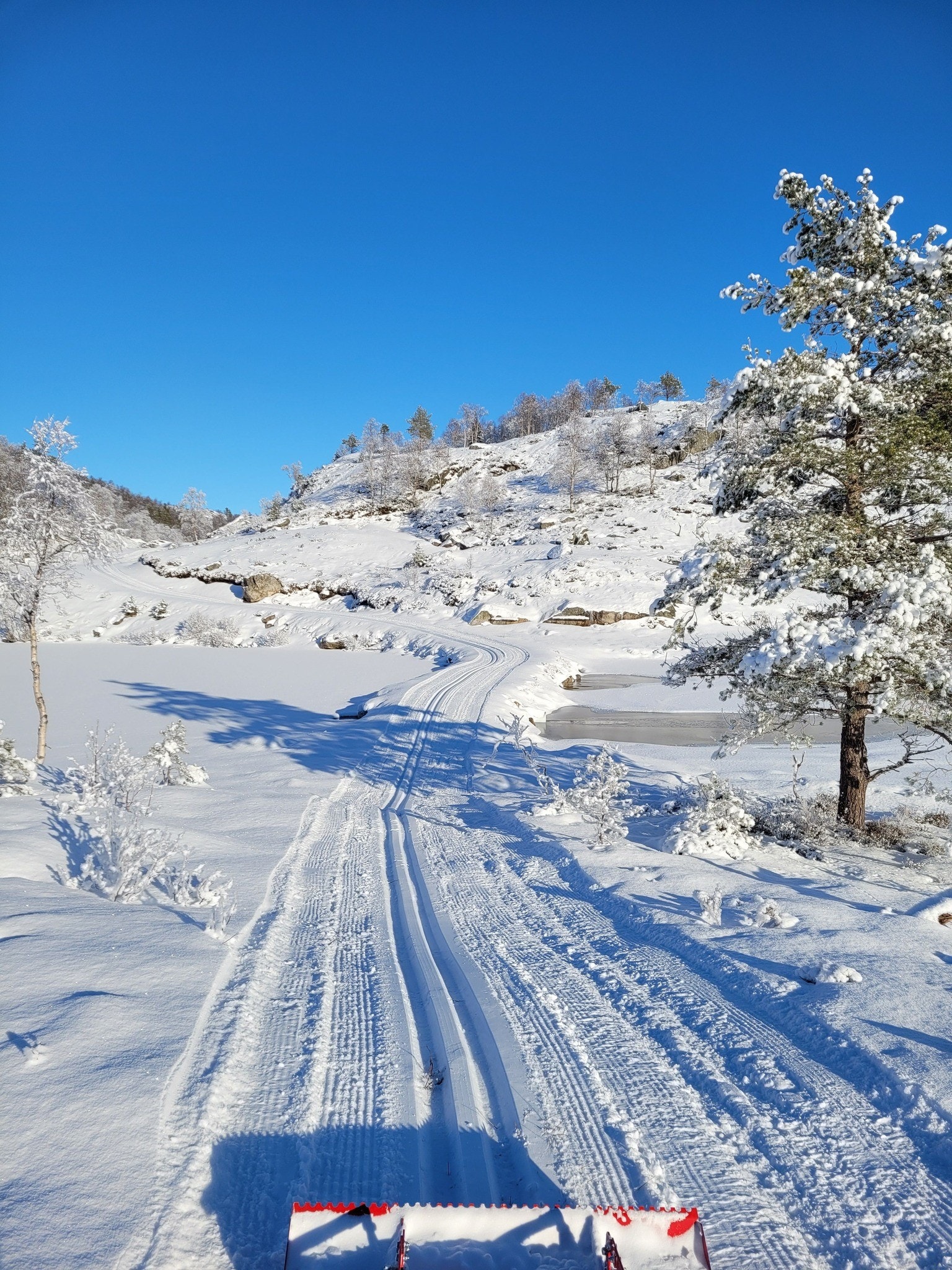 Nydelige skiløyper som kjøres opp i Sætra på vinteren. Galleribilde