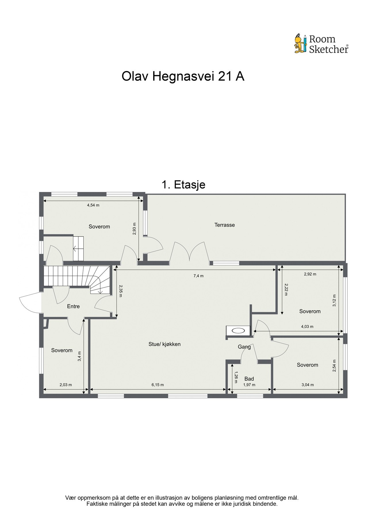 Plantegning første etasje. Galleribilde