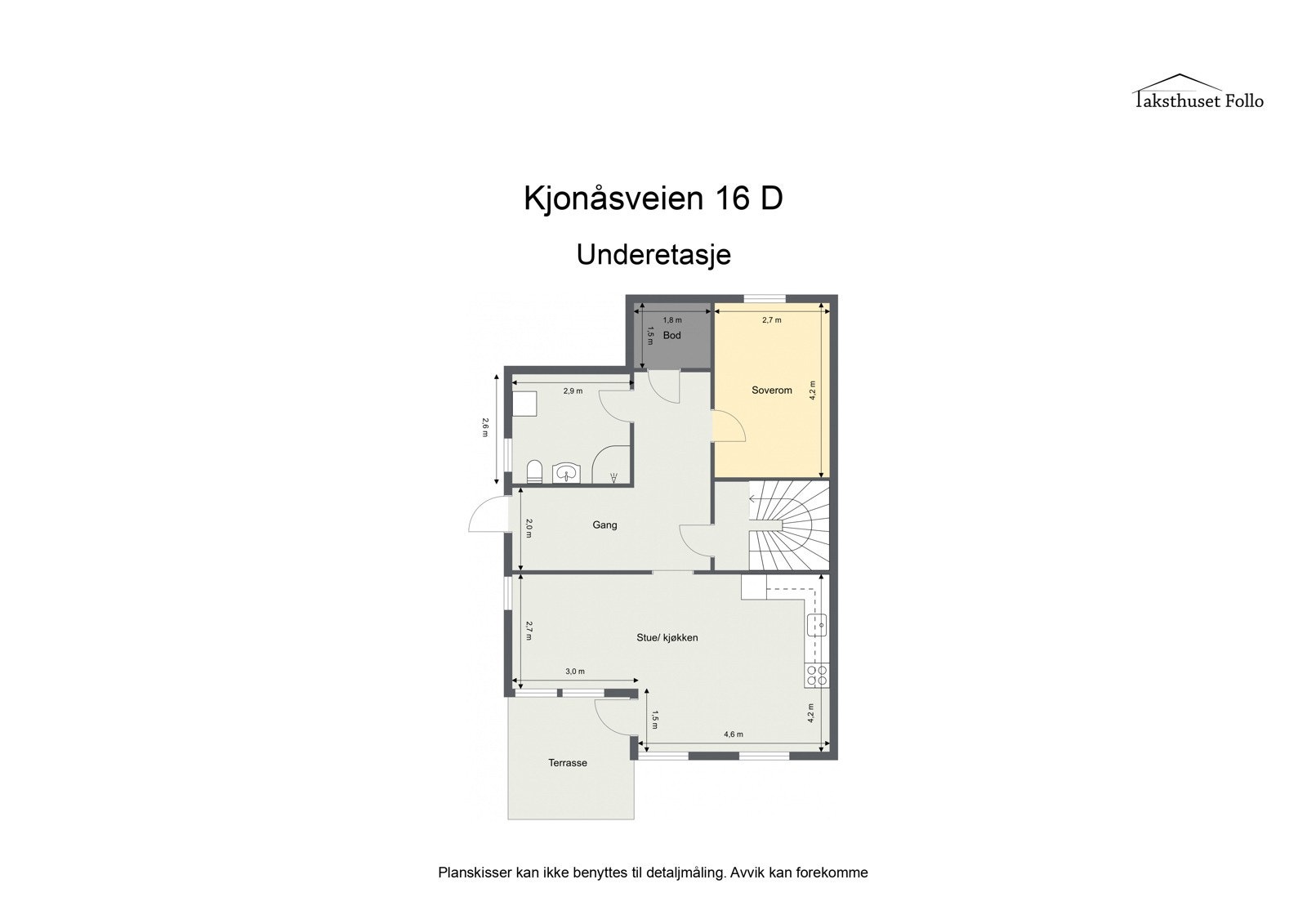 Plantegning underetasje. Galleribilde