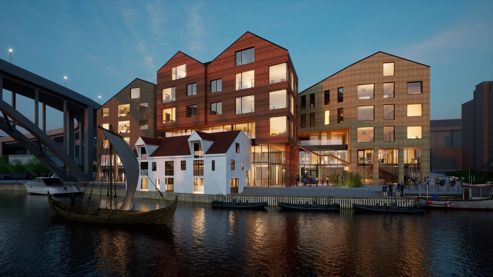 Pen arkitektur vil pryde bybildet. Galleribilde