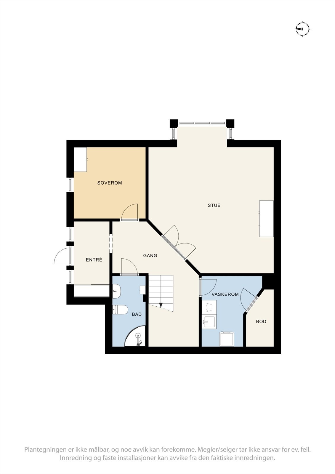 Underetasje - Se punkt "ferdigattest". Galleribilde