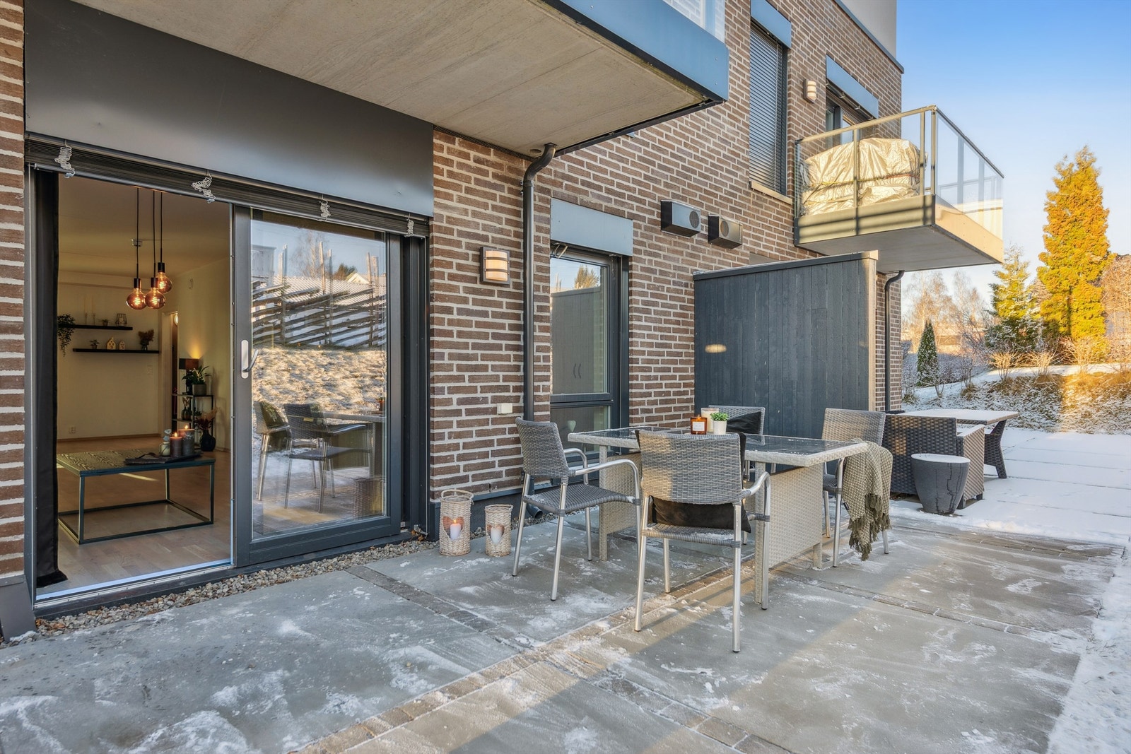 Terrassen er på 17 m². Galleribilde