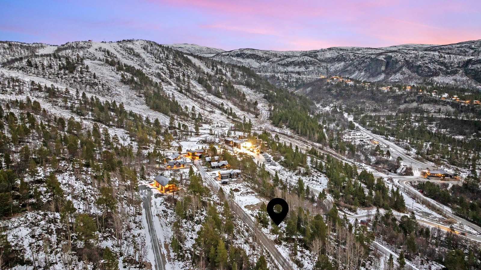 Tomten merket med pil Galleribilde