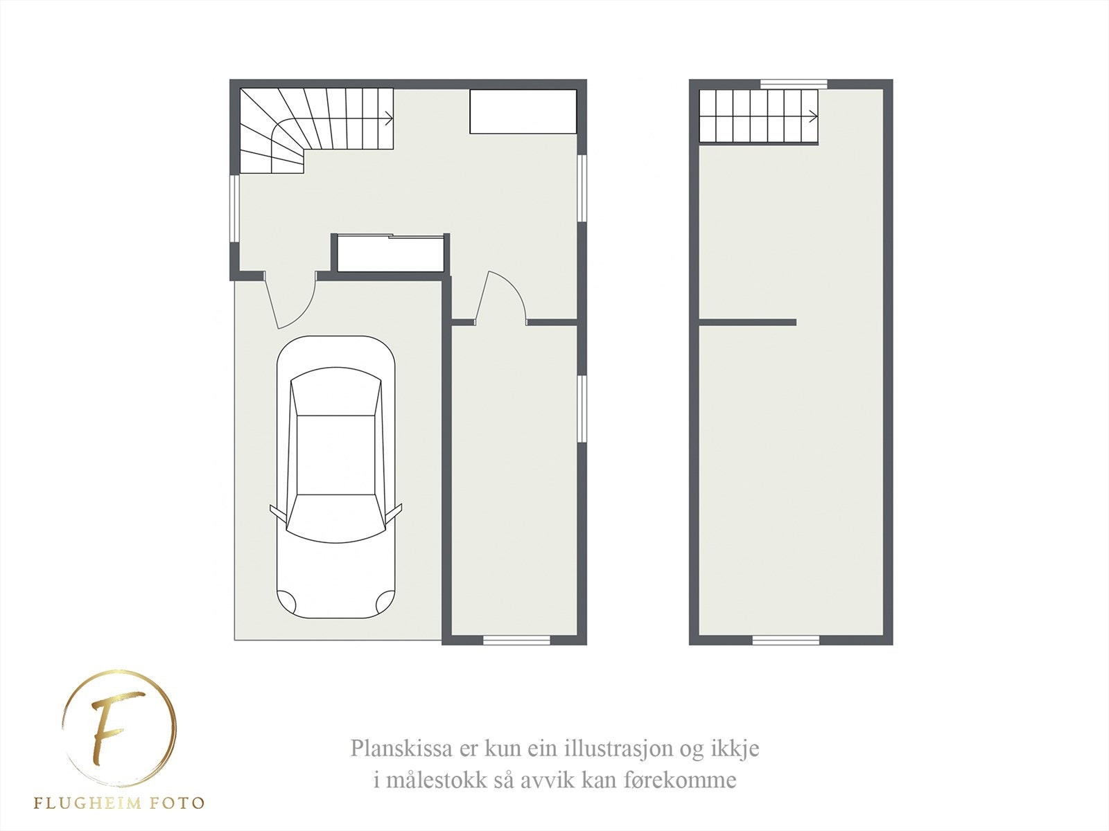 Planteikning - Carport/uthus Galleribilde