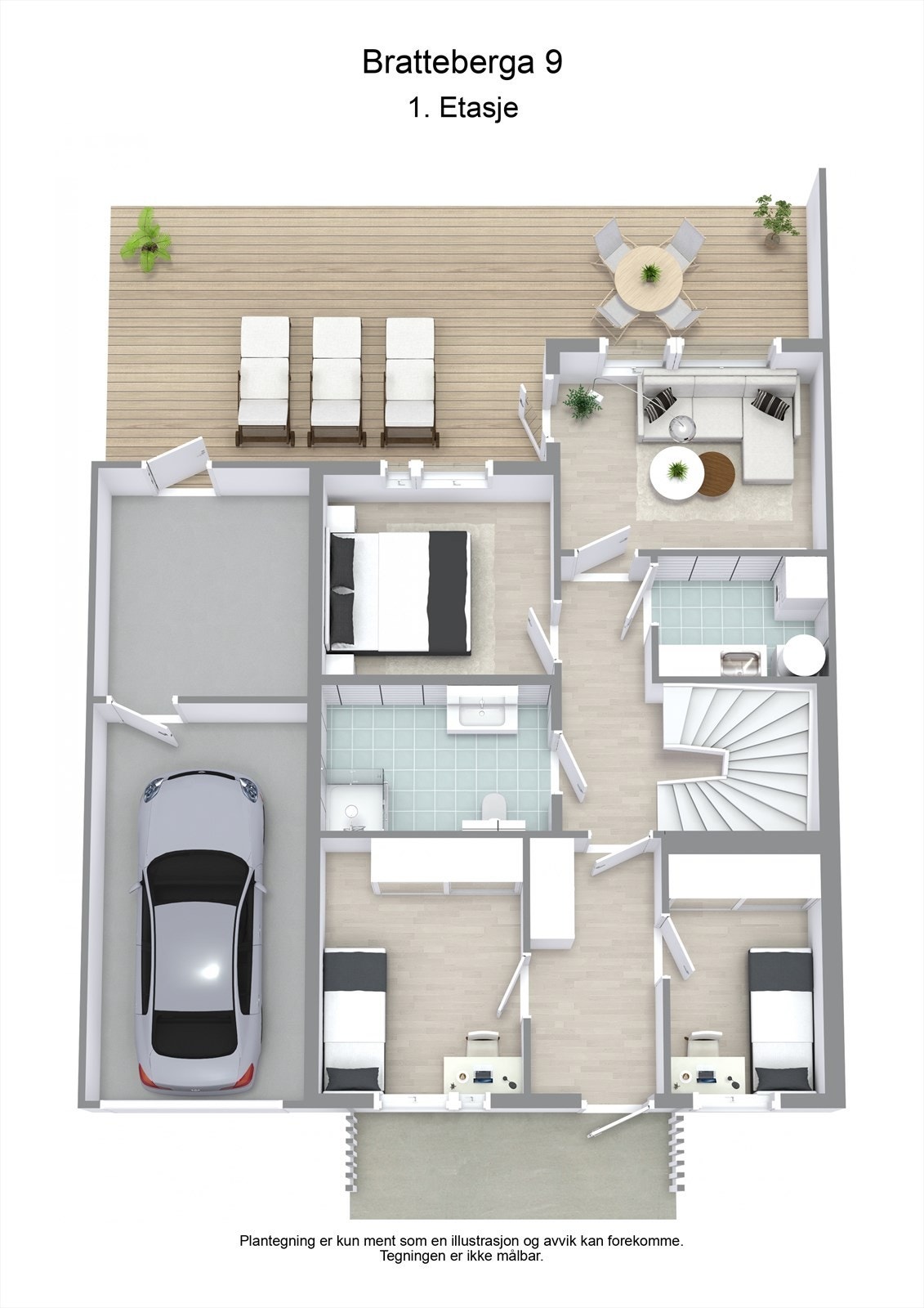 Plantegning 1. etasje. Galleribilde