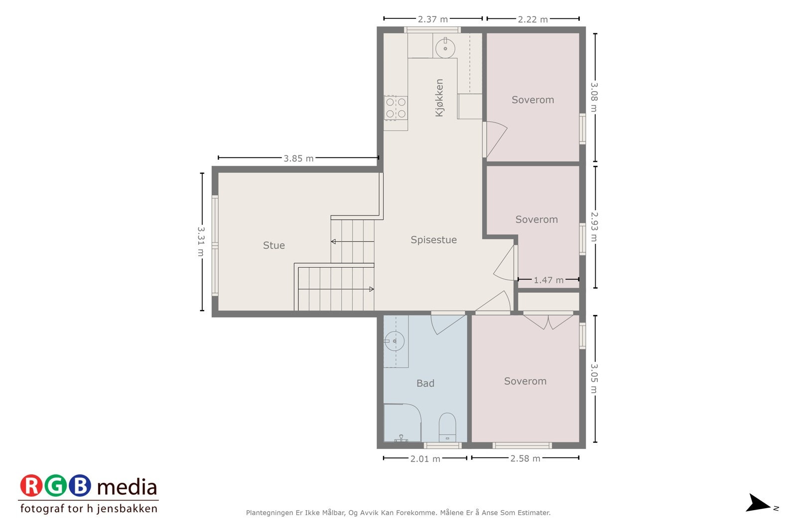 Plantegning 1. etasje. Galleribilde