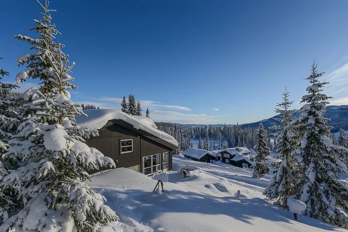 Fantastisk utsikt utover dalen Galleribilde