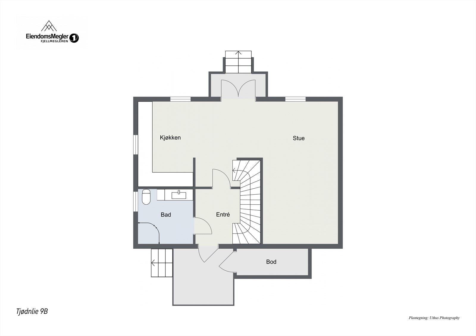 Plantegning 1. etg. Galleribilde