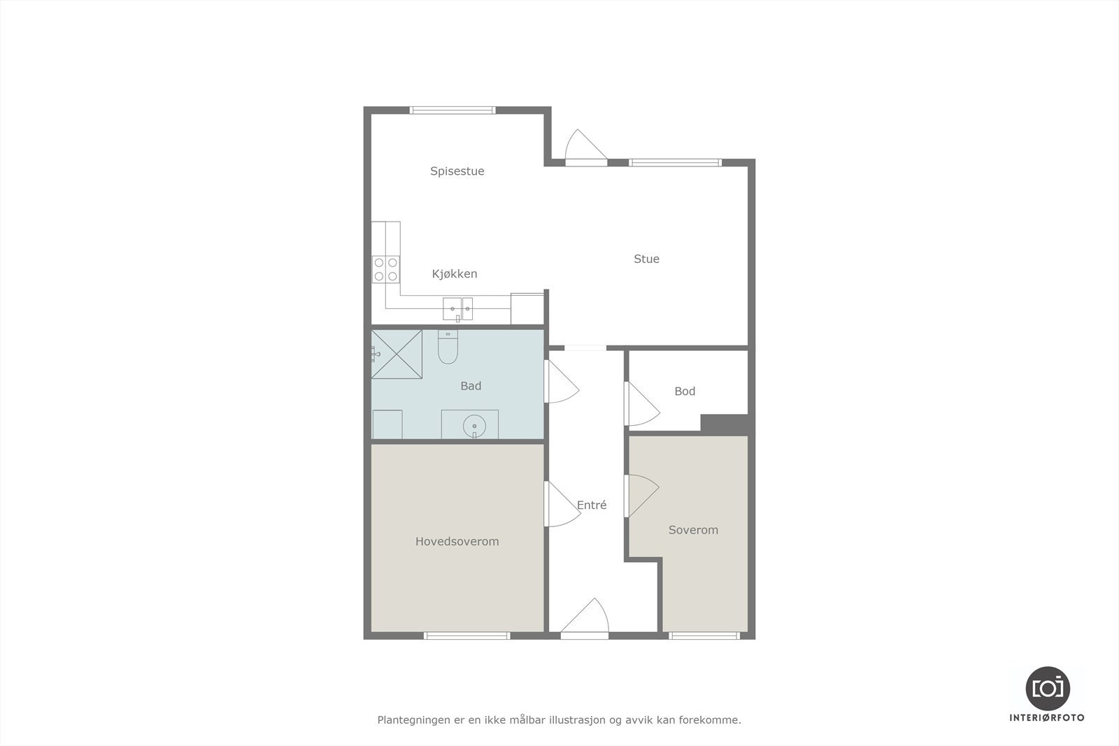 Plantegning Galleribilde