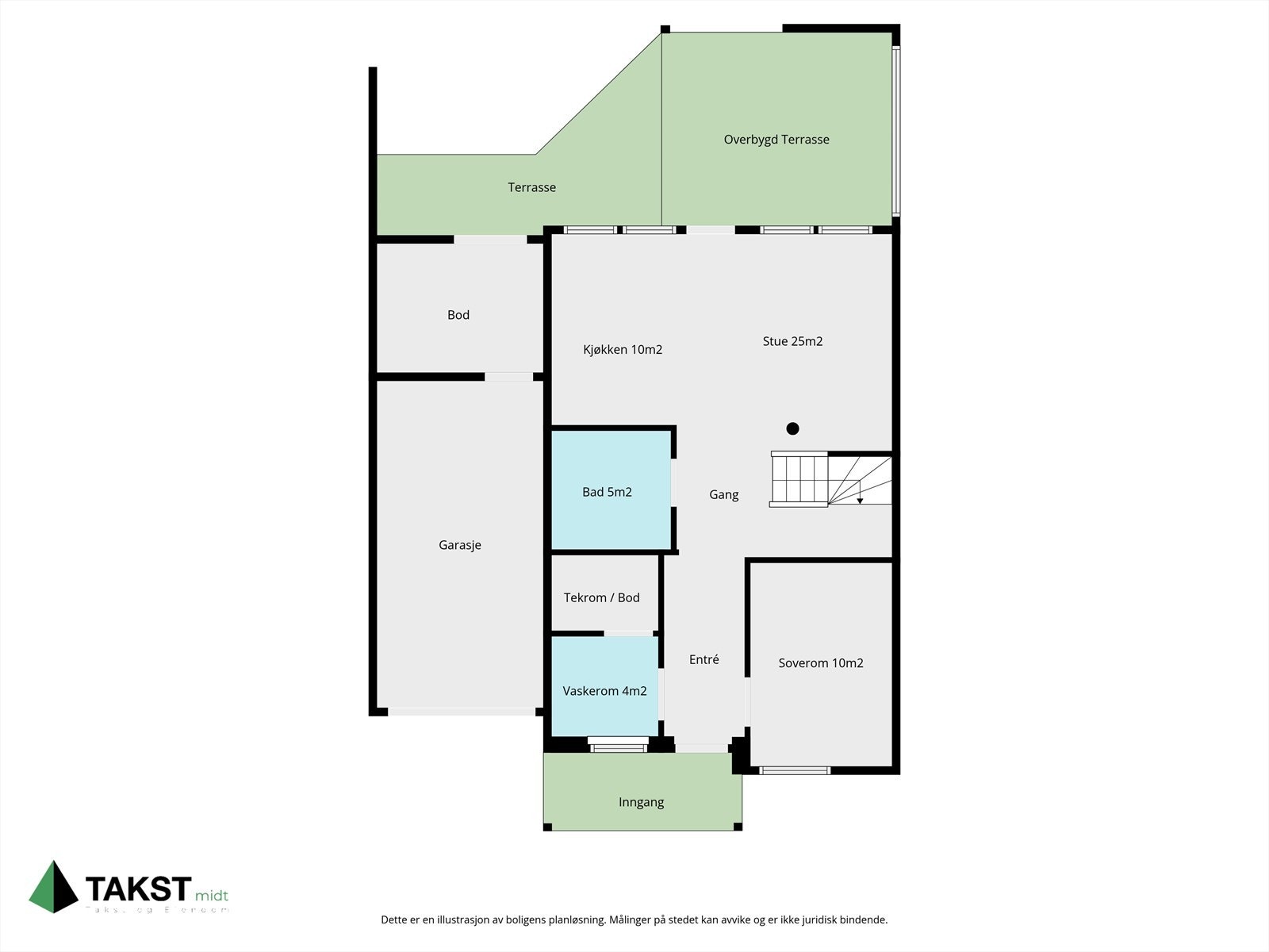 Plantegning 1 etg. Galleribilde