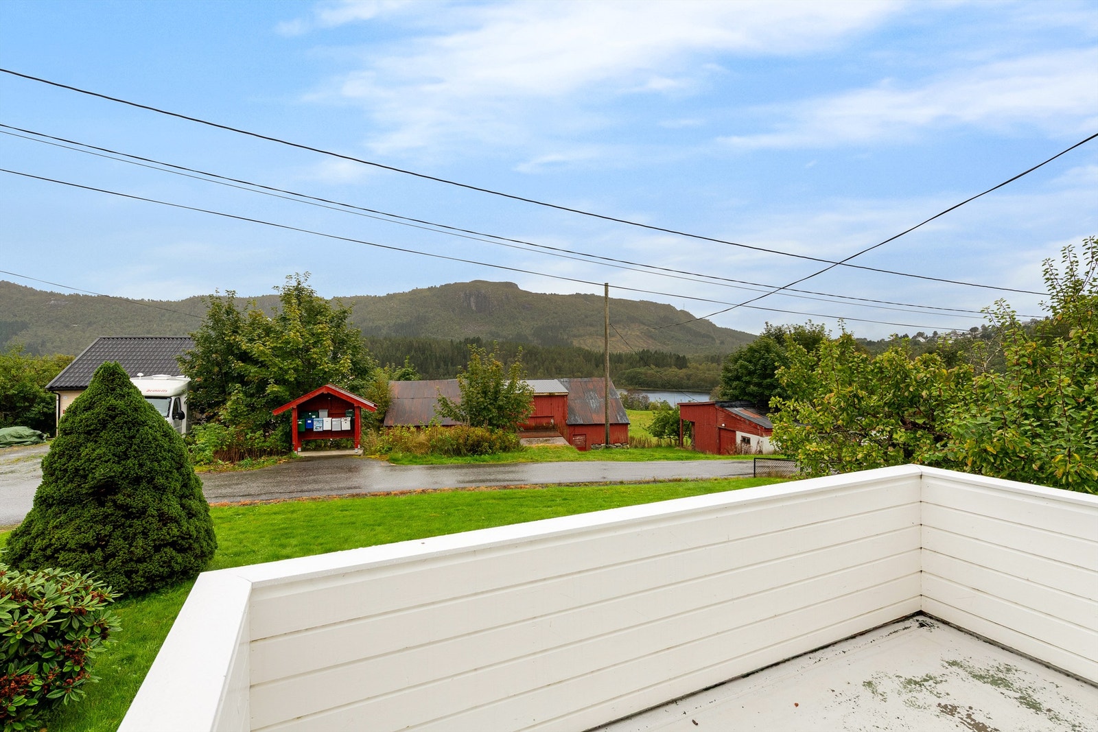 Balkong med utgang fra stue Galleribilde