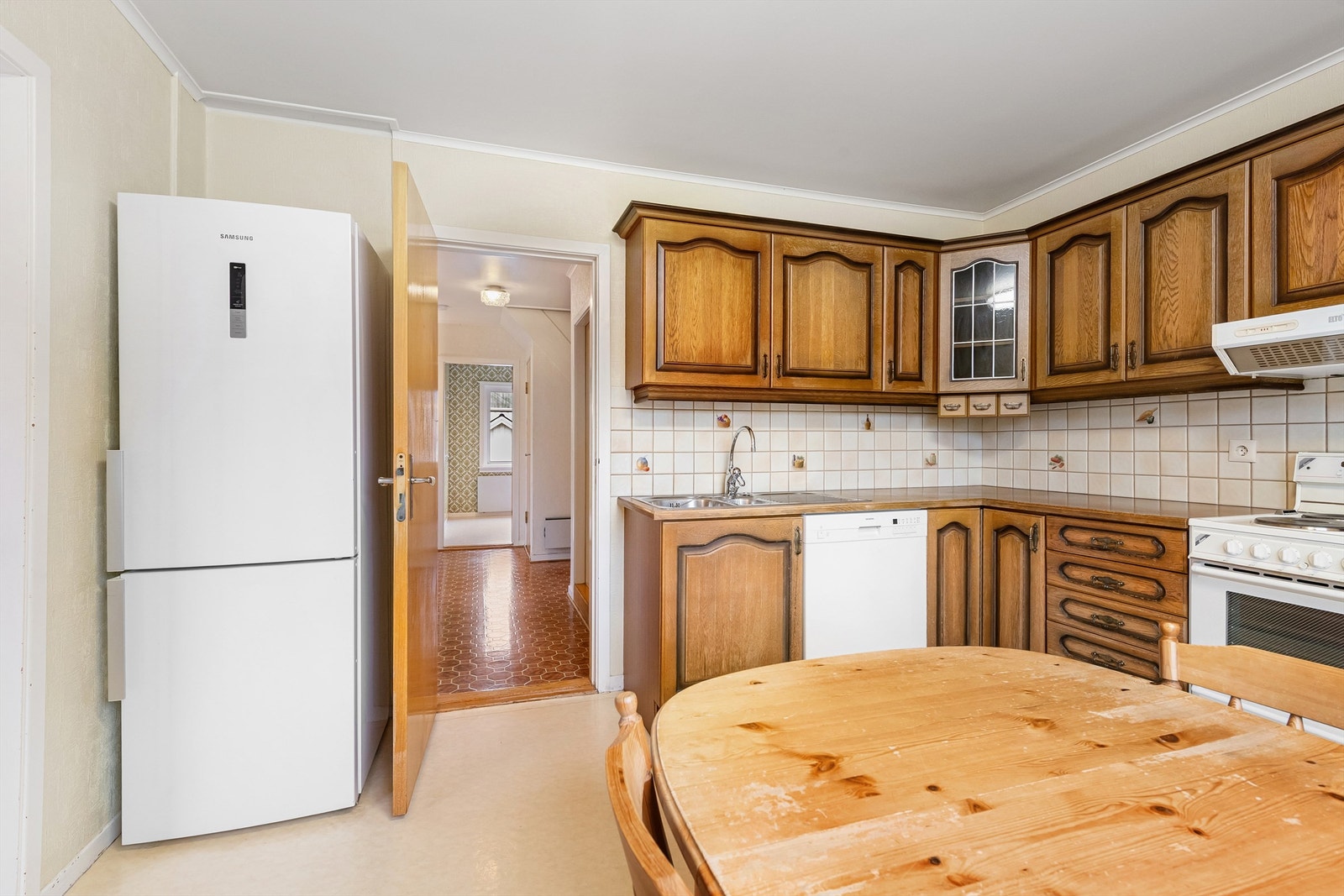 Fra kjøkken mot gang Galleribilde