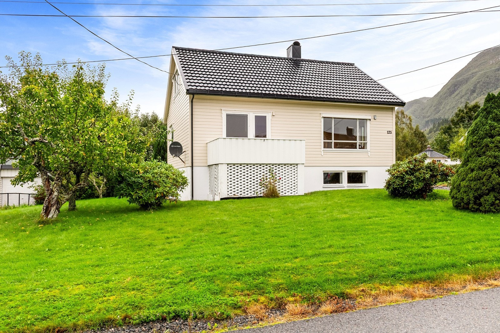 Fasade og hage mot syd Galleribilde