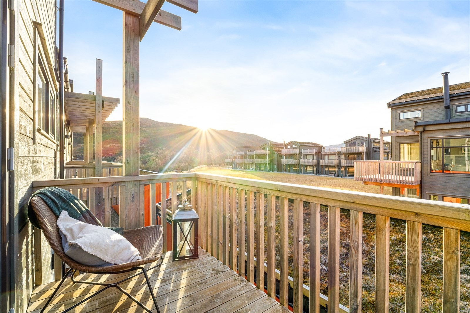 Altan med utsikt Galleribilde