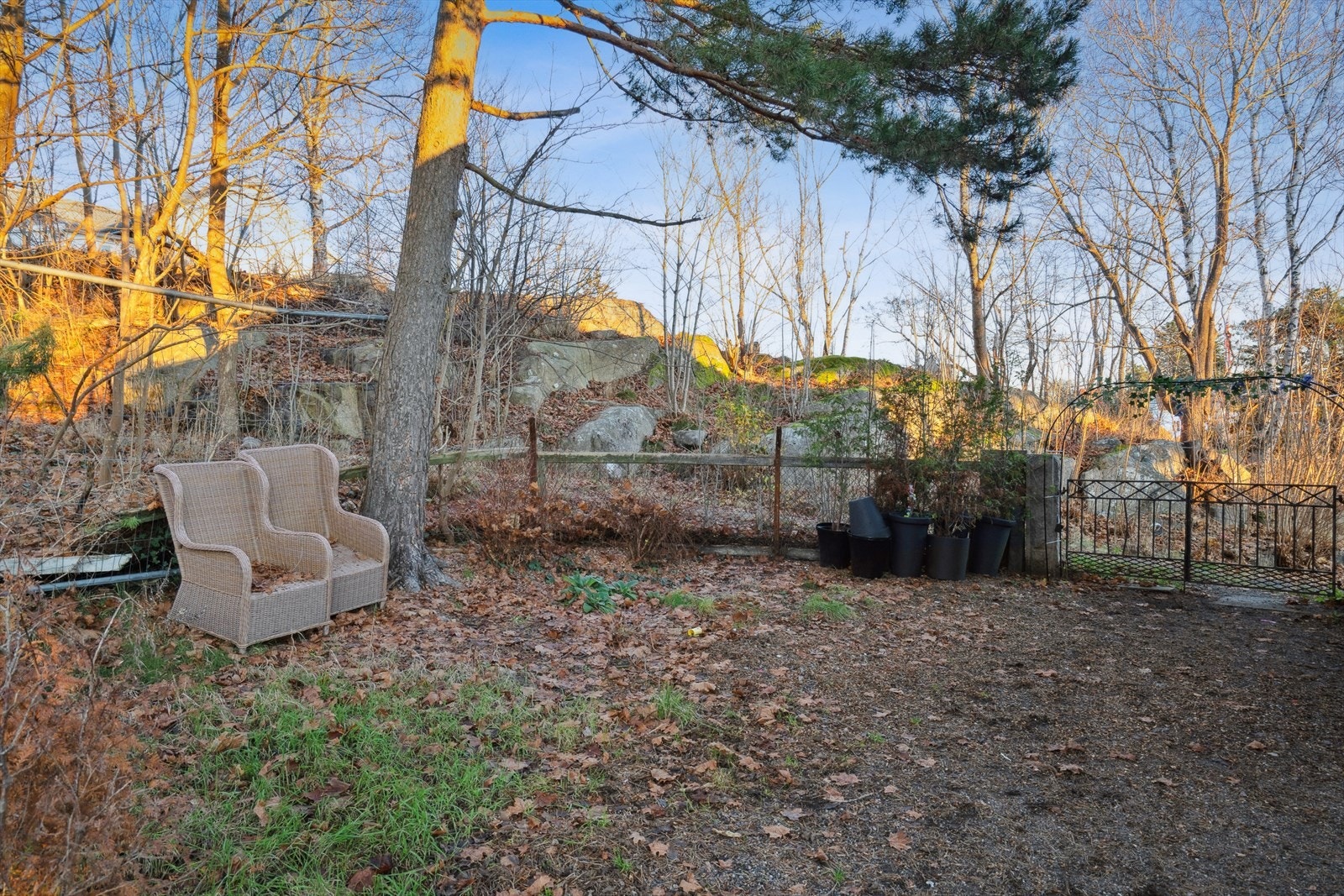 Sjarmerende port inn til hagen. Galleribilde