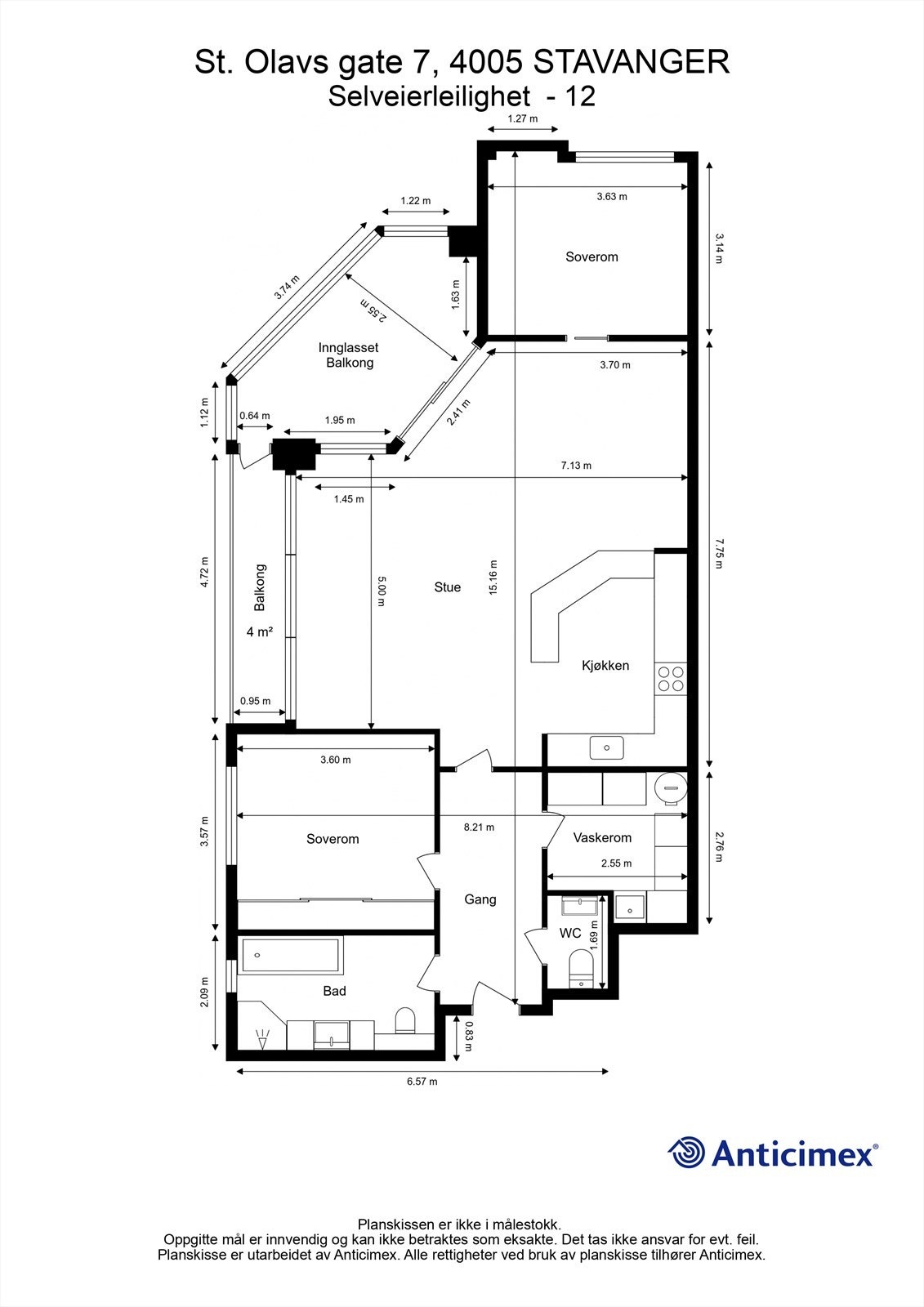 Plantegning-12.etg Galleribilde