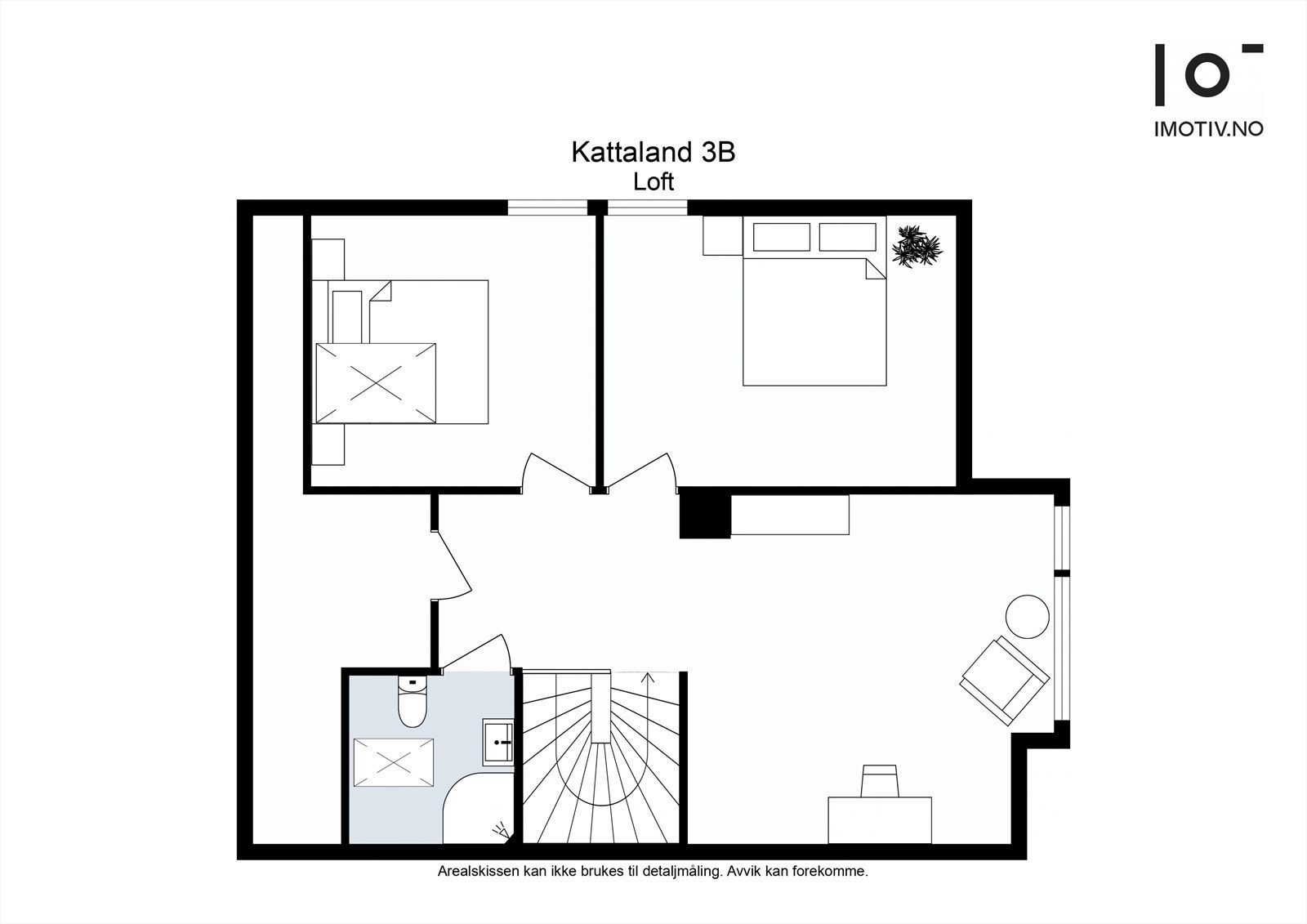 Plantegning loft. Galleribilde