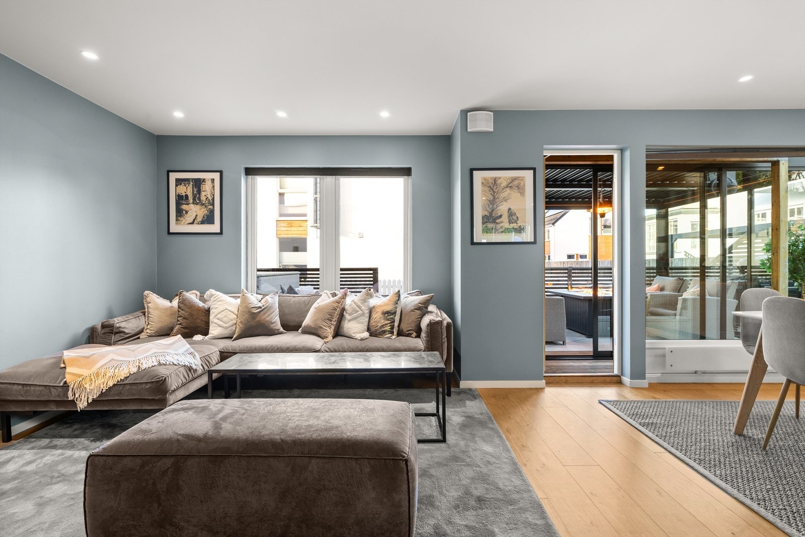 Boligen er fra 2012 og har en gjennomgående høy standard Galleribilde