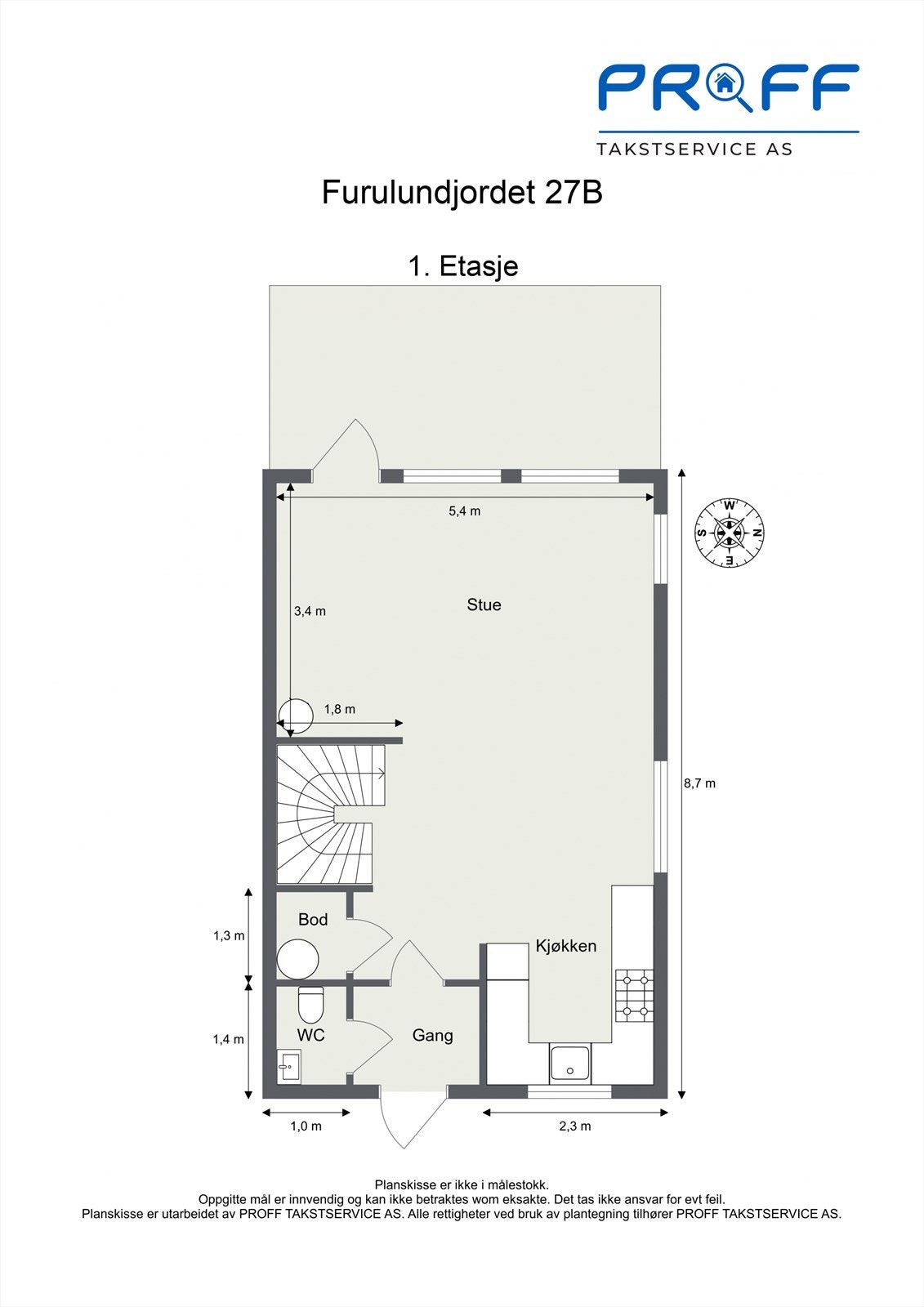 Plantegning 1. etasje. Galleribilde
