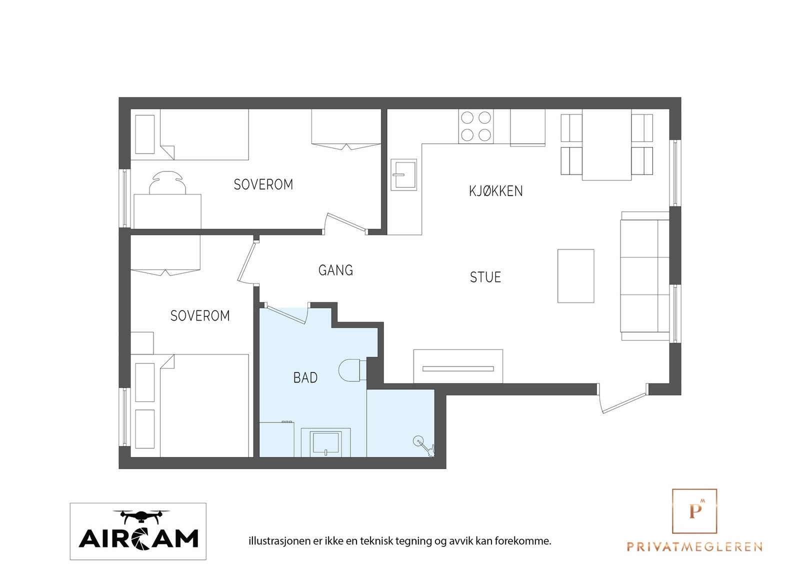 Plantegning Galleribilde