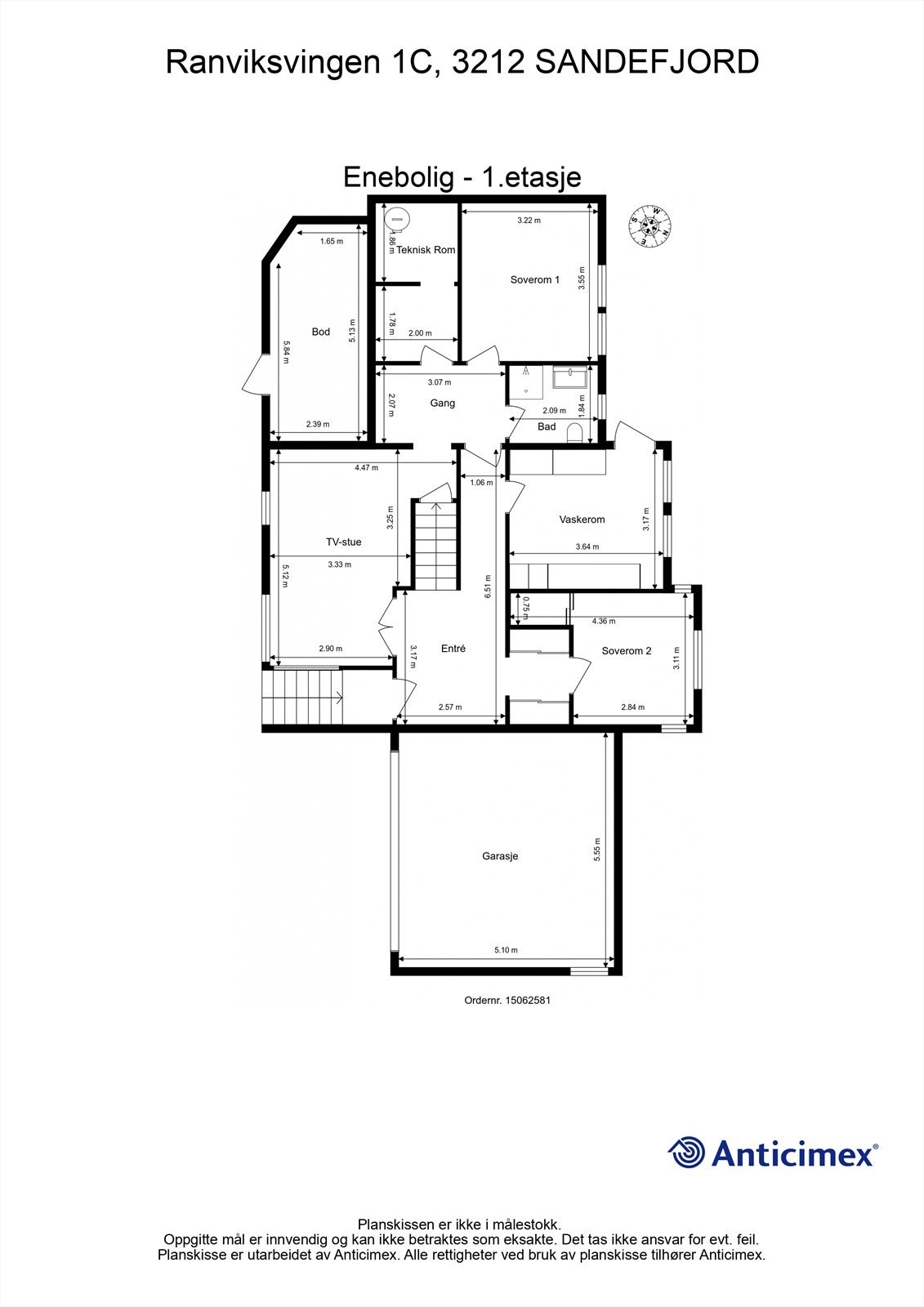 Plantegning 1.etasje. Galleribilde