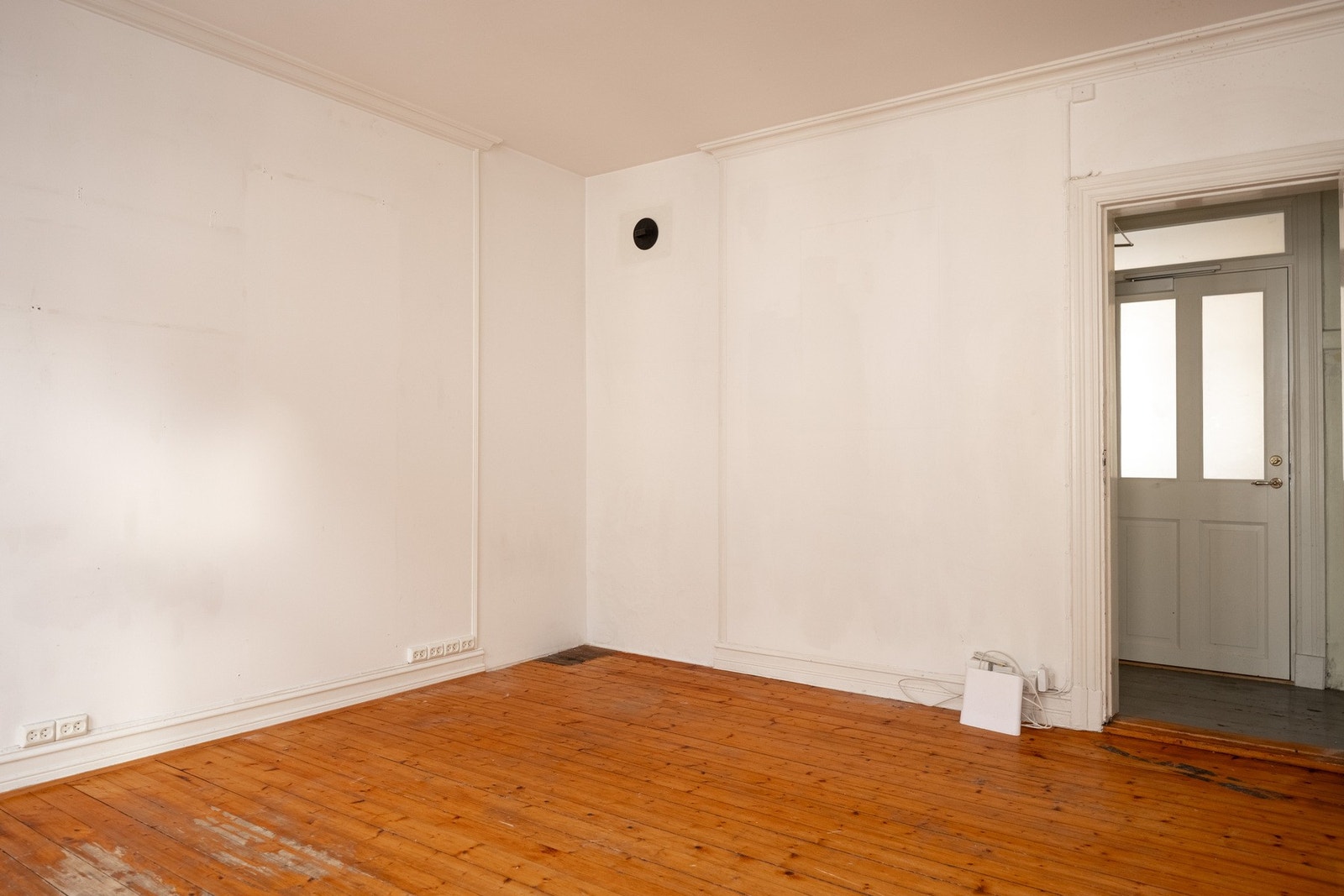 Mulighet for å innrede stuen med vedovn i hjørnet. Galleribilde