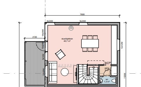 Plantegning 2. etasje Galleribilde