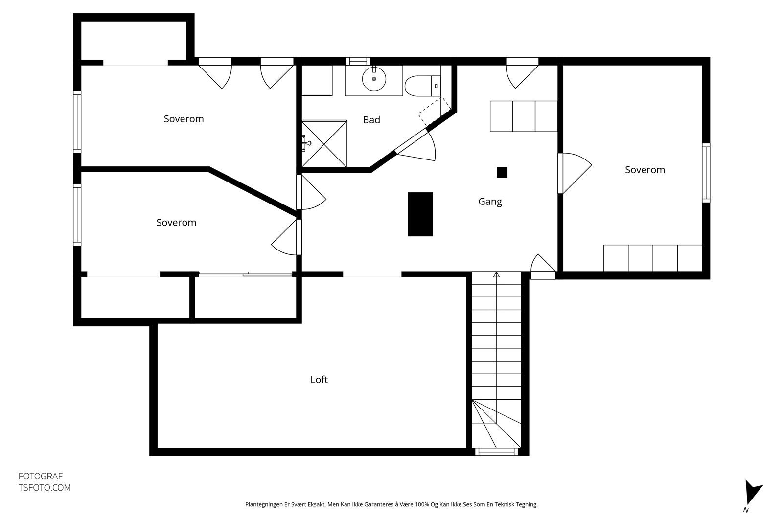 Plantegning 3. etg Galleribilde