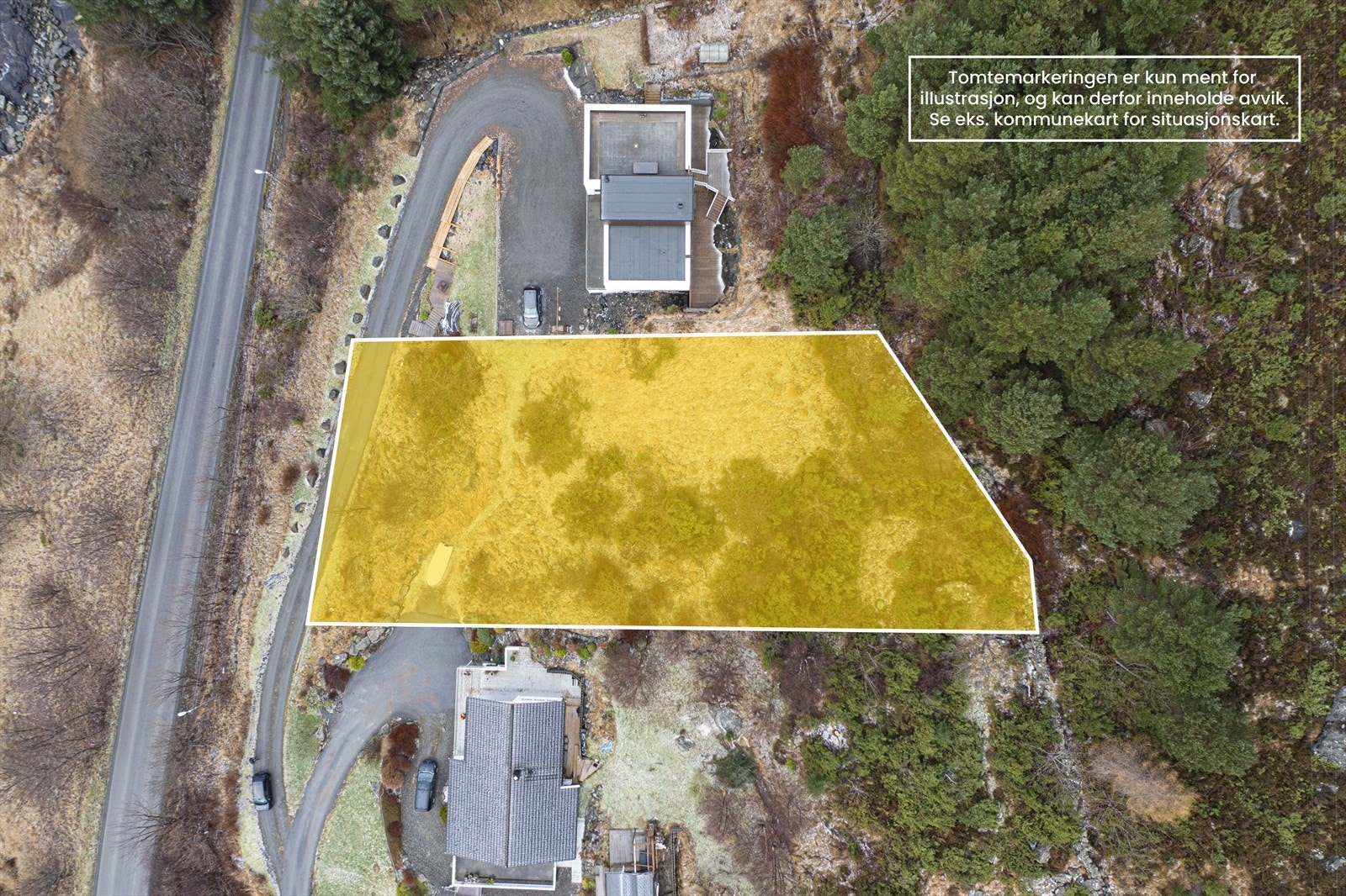 Romslig tomt på 1 693 m² Galleribilde