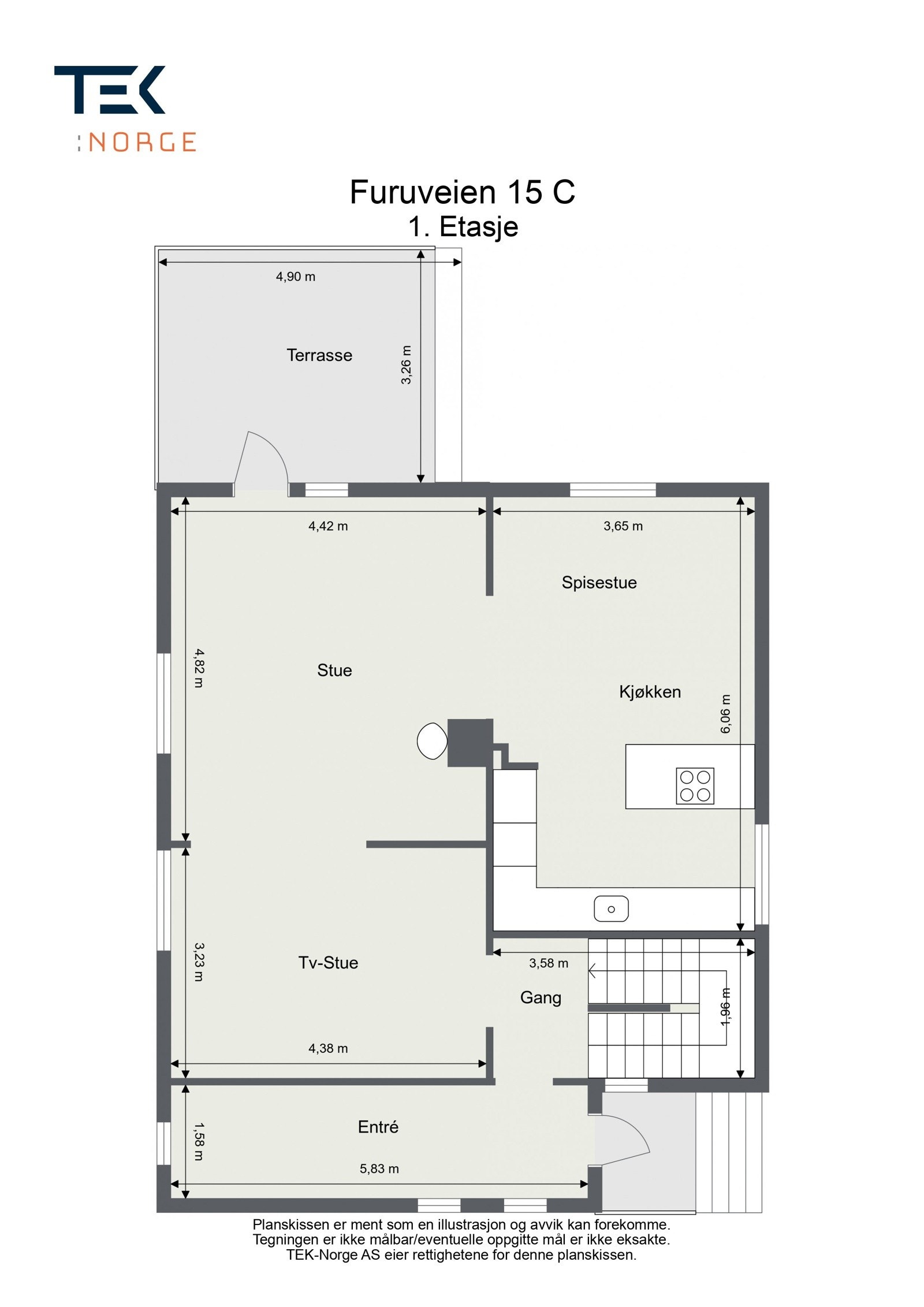 Plantegning - 1. etasje Galleribilde