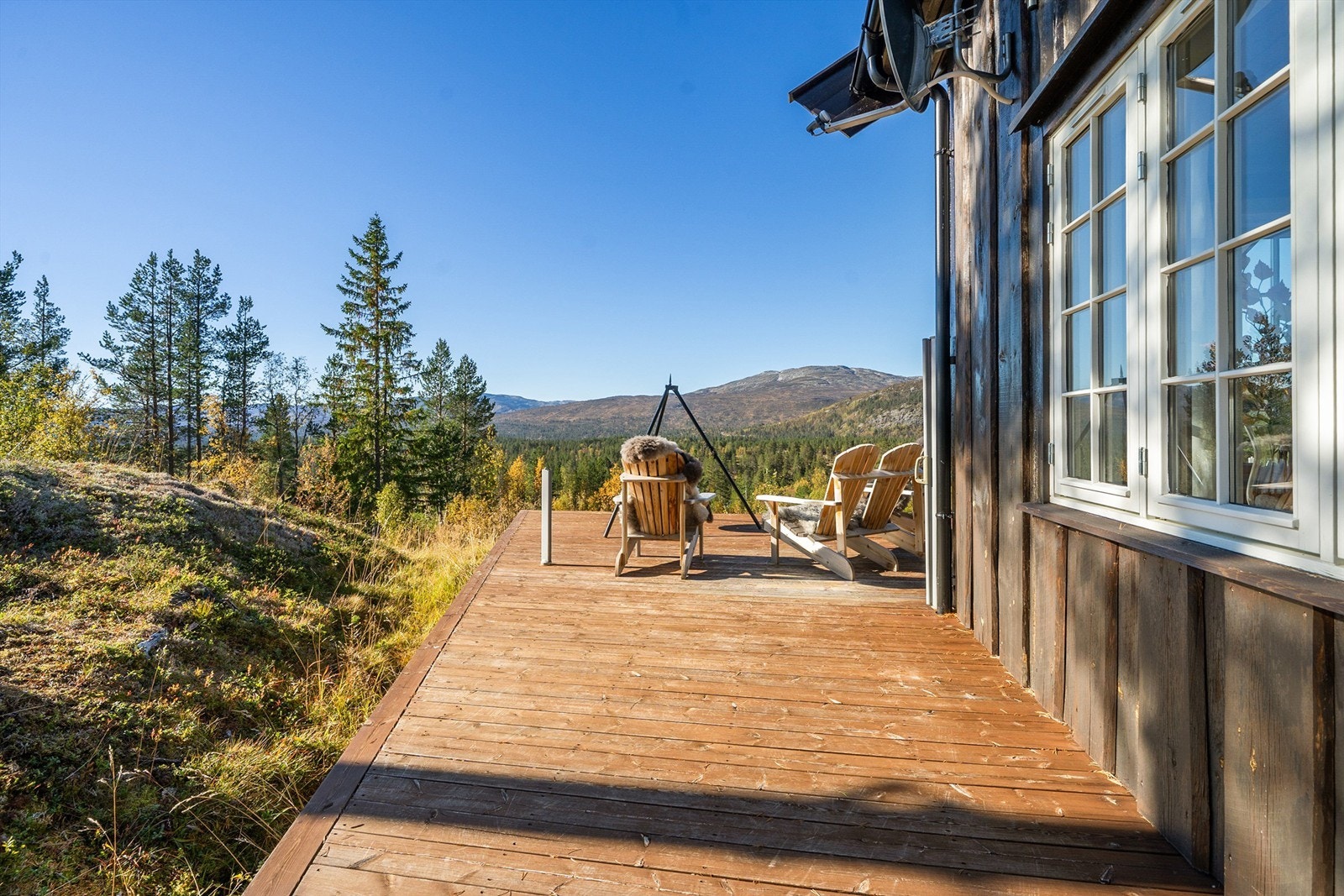 Utsikt mot Setesdalen, Svånuten og Ørnefjell. Galleribilde