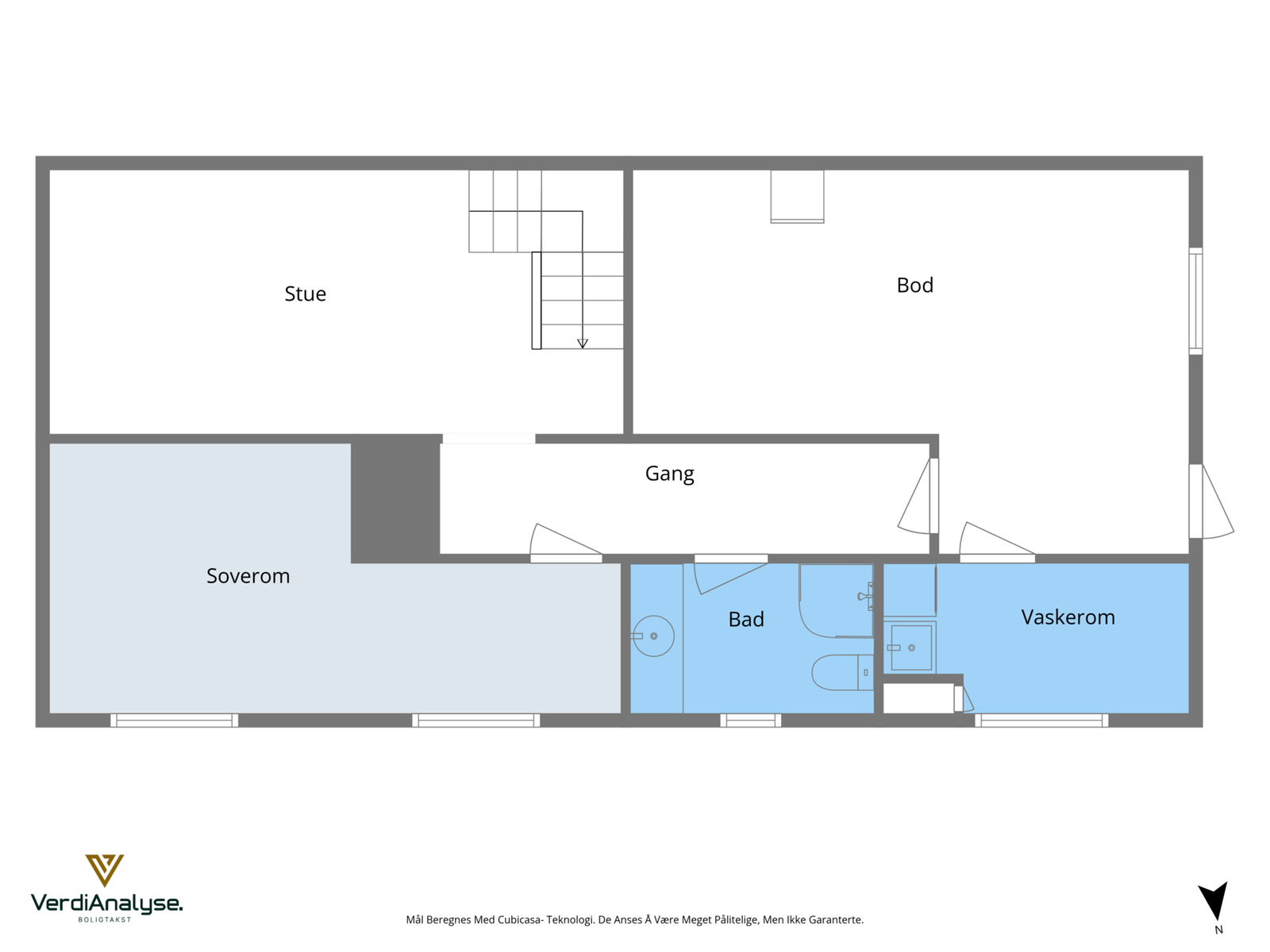 Planskisse underetasje Galleribilde