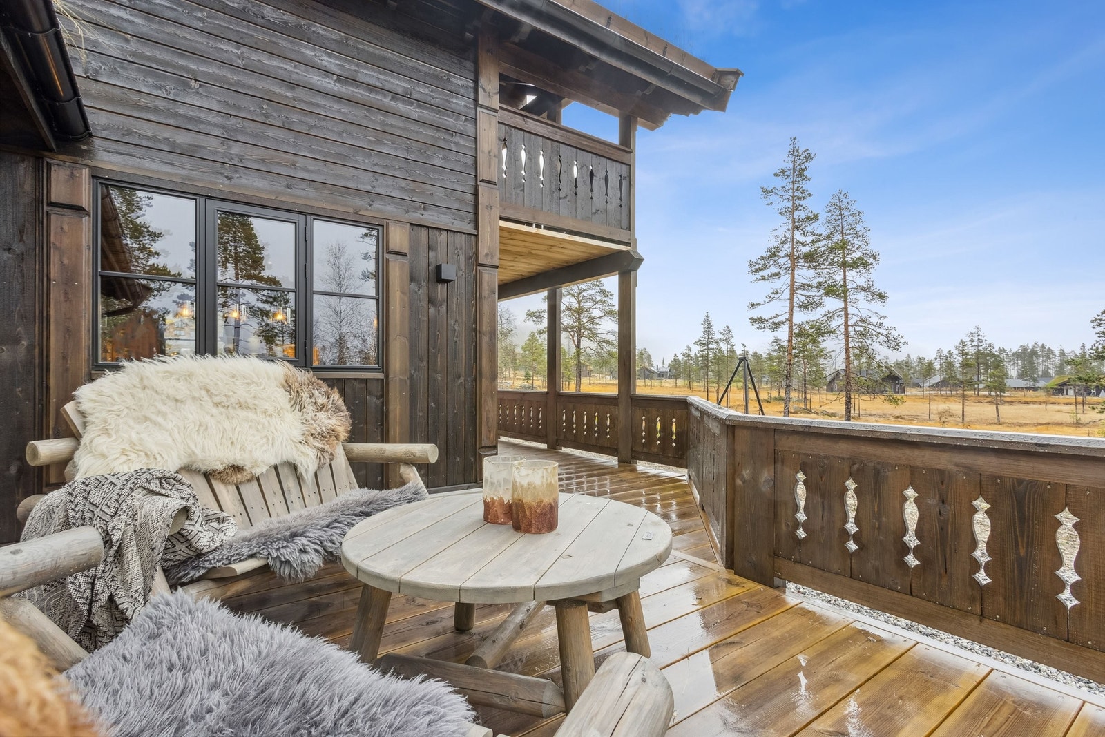 Terrasse med dør fra stue Galleribilde