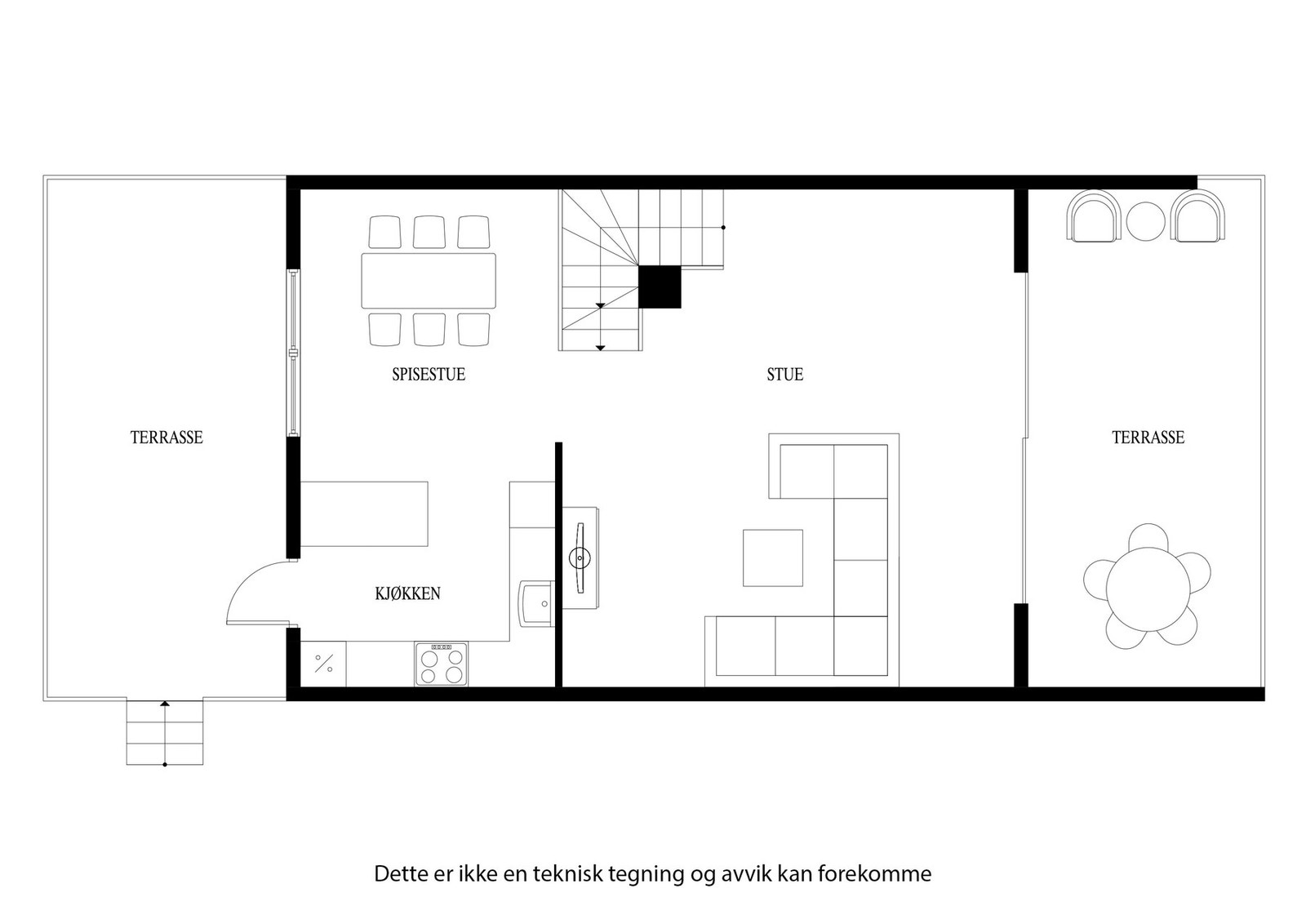 Planløsning for hovedetasjen Galleribilde