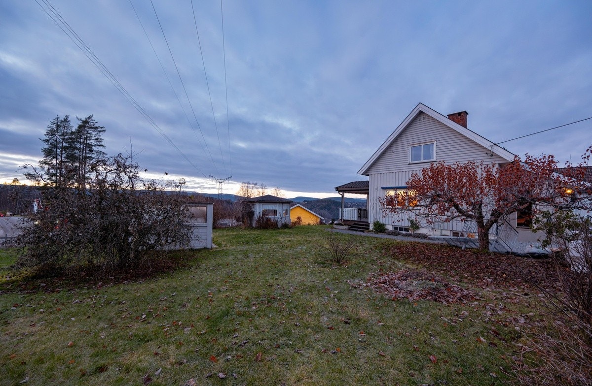 Stor hage med utsikt Galleribilde