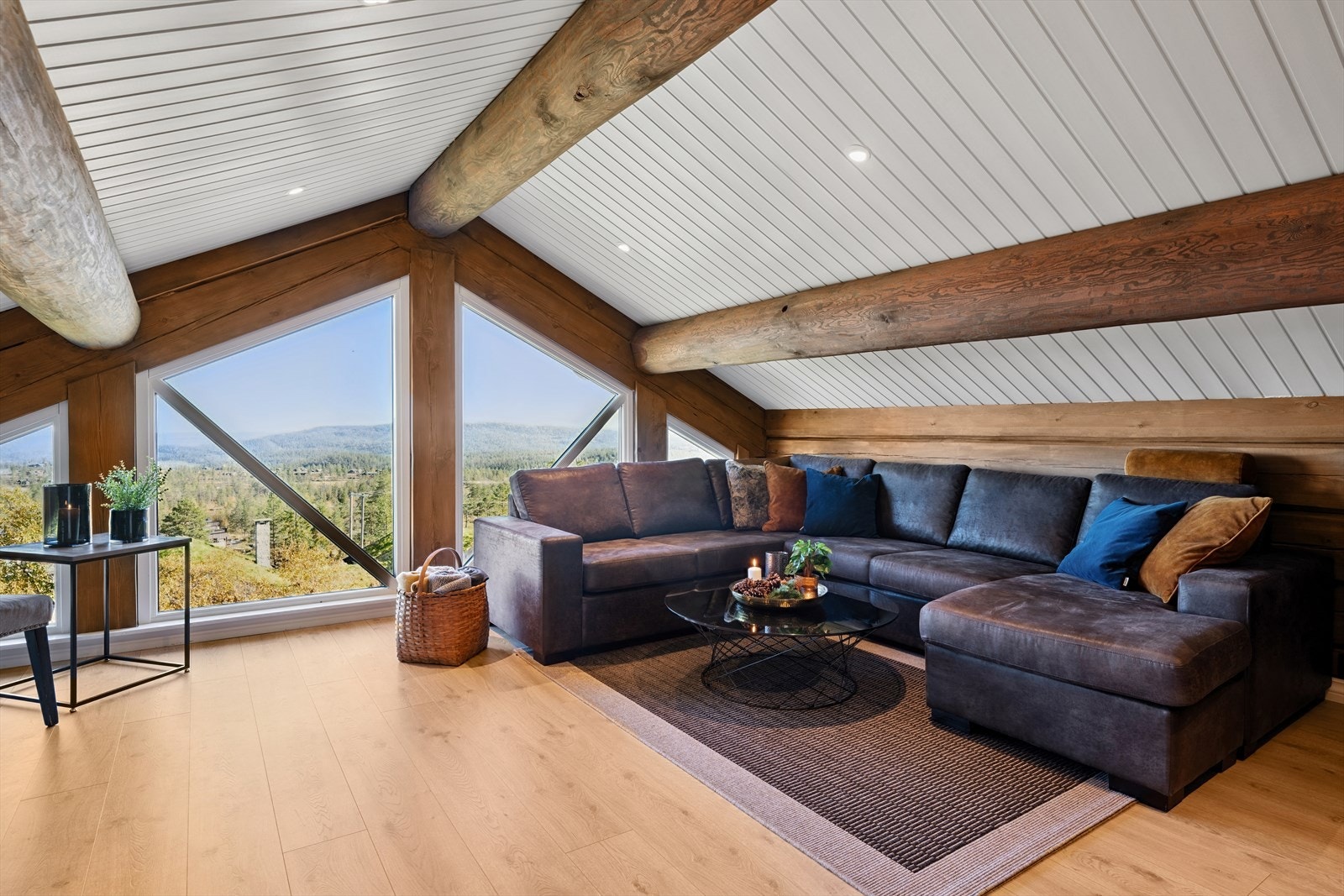 Loftsstue med flott utsikt Galleribilde