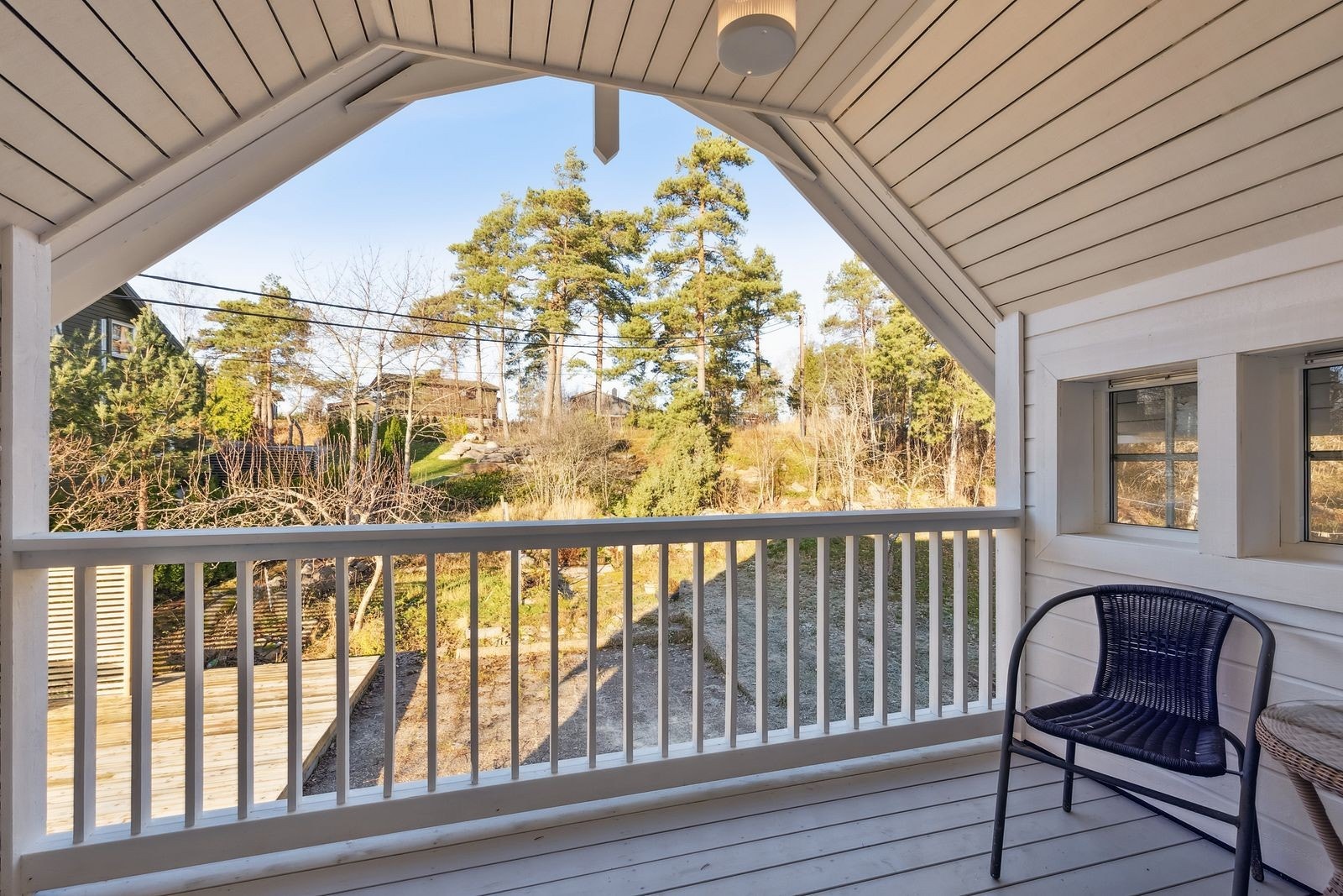 God utsikt fra balkong Galleribilde