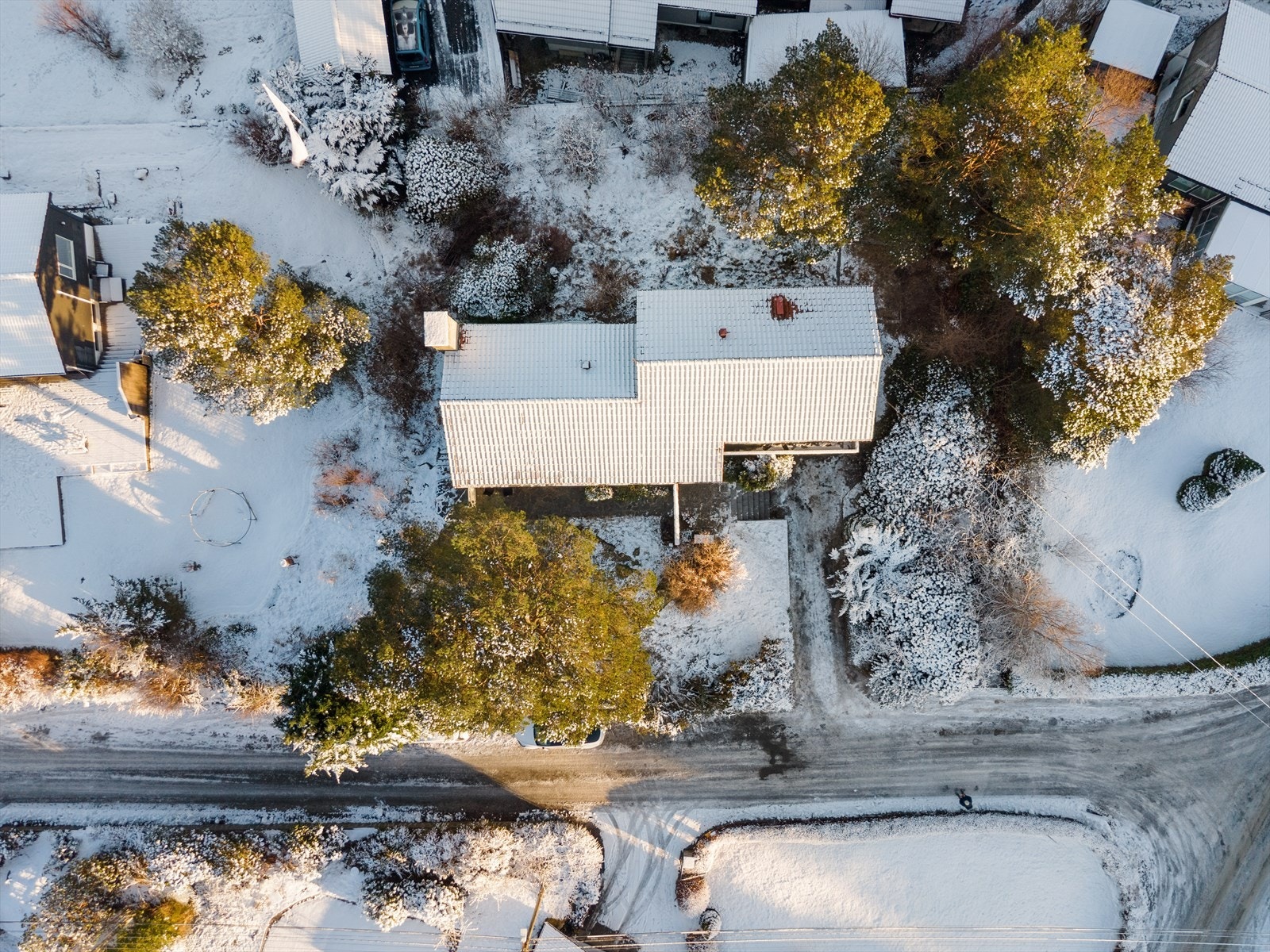 Tomten er lett tilgjengelig, og kombinerer både opparbeidede områder og naturtomt Galleribilde