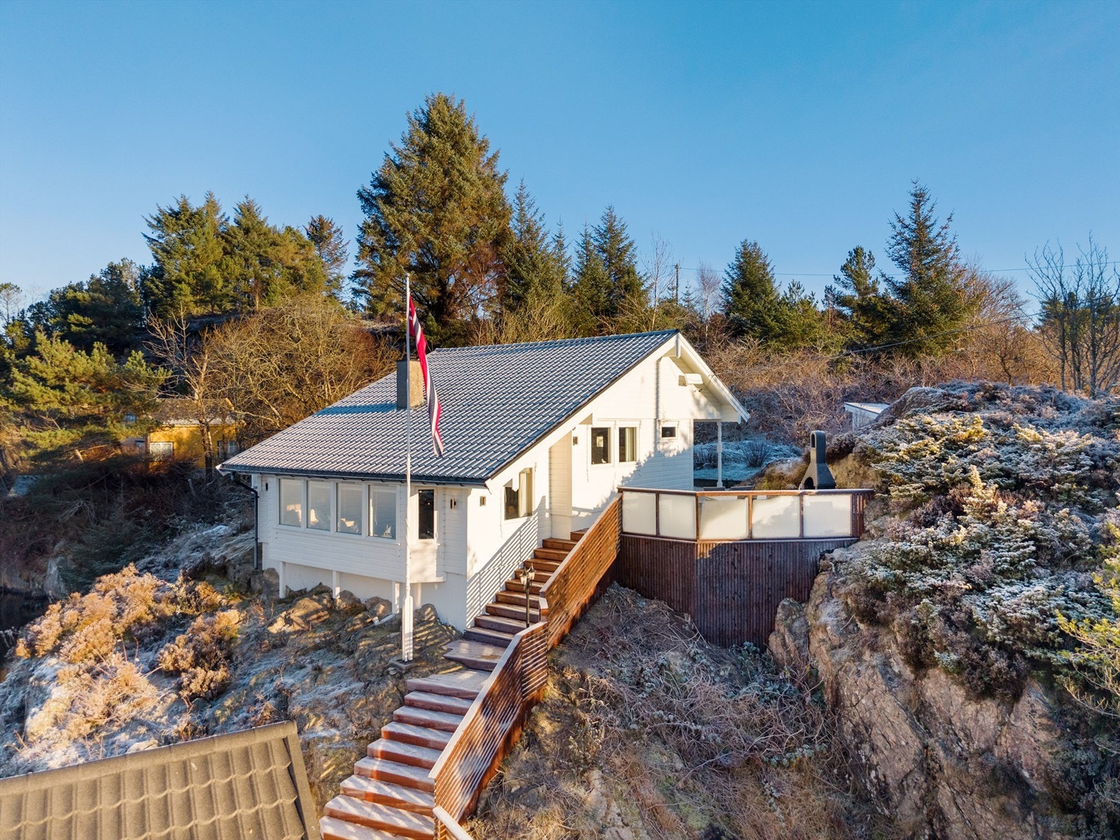 Eiendommen har svært gode solforhold Galleribilde