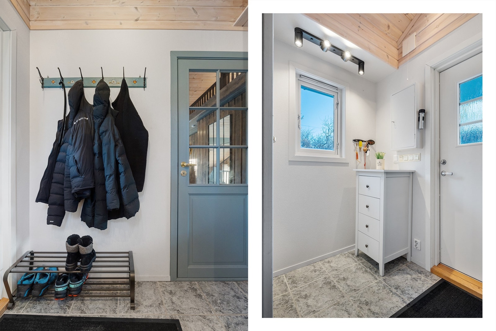 Entré på ca. 4 kvm. med god plass til av- og påkledning av sko og yttertøy Galleribilde