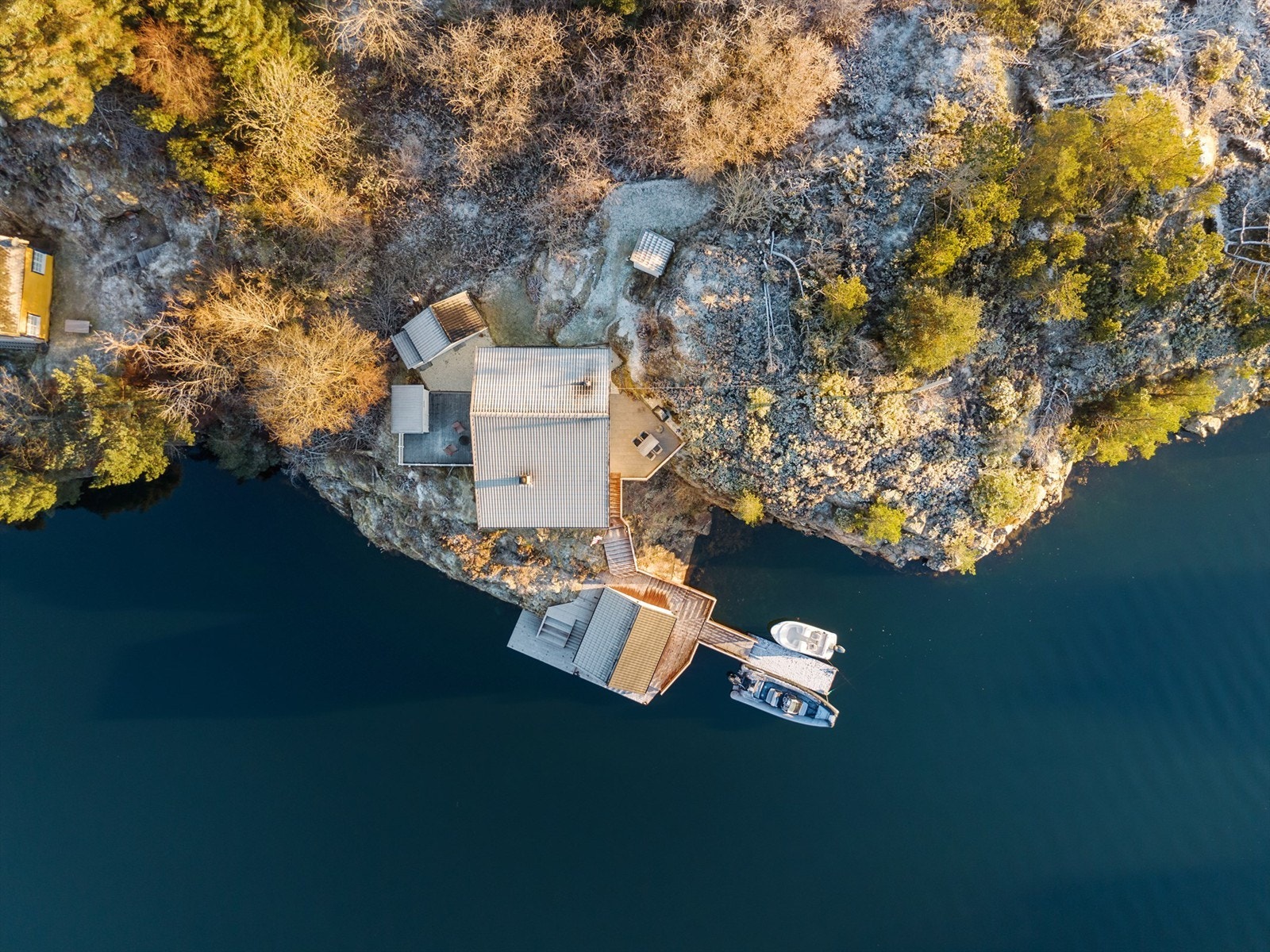 Høgøyna 1 i fugleperspektiv Galleribilde