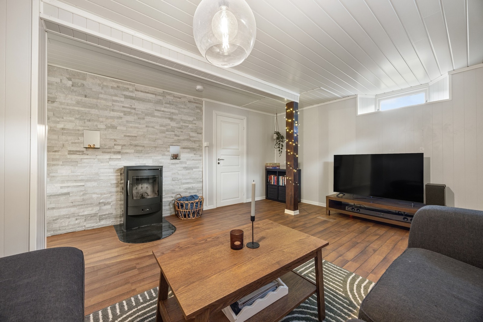 Stuen måler ca 19 kvm. Galleribilde