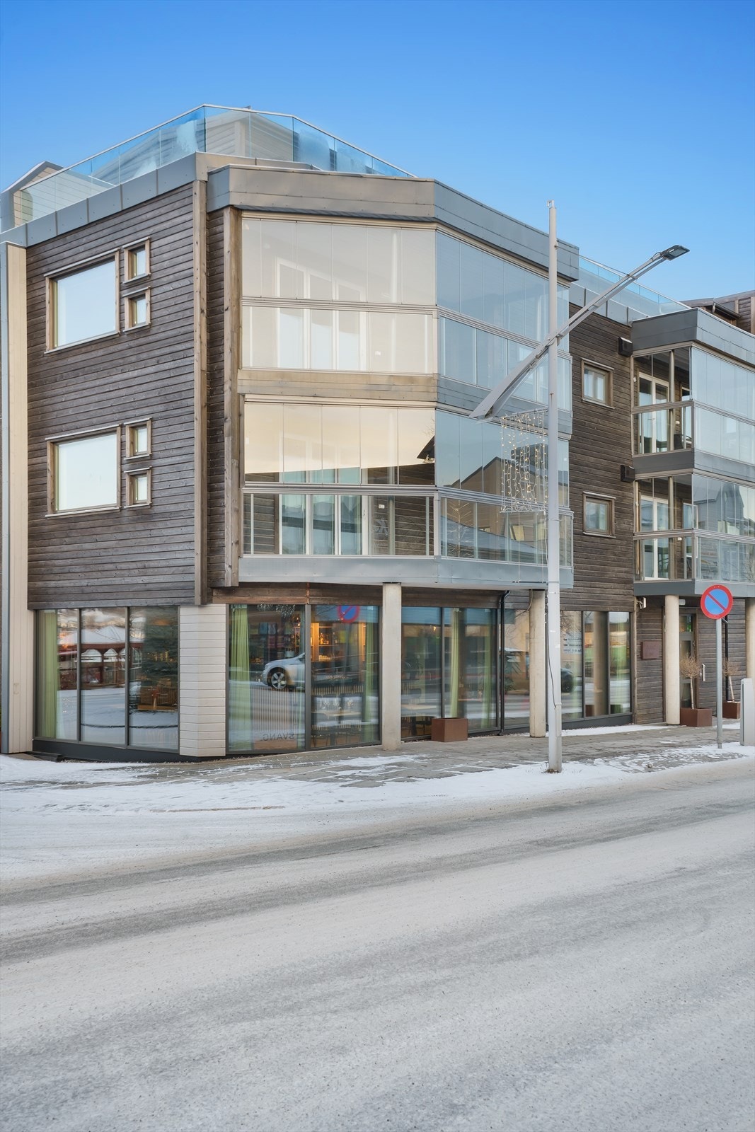 En moderne og tiltalende selveierleilighet beliggende i byggets 3. etasje. Galleribilde