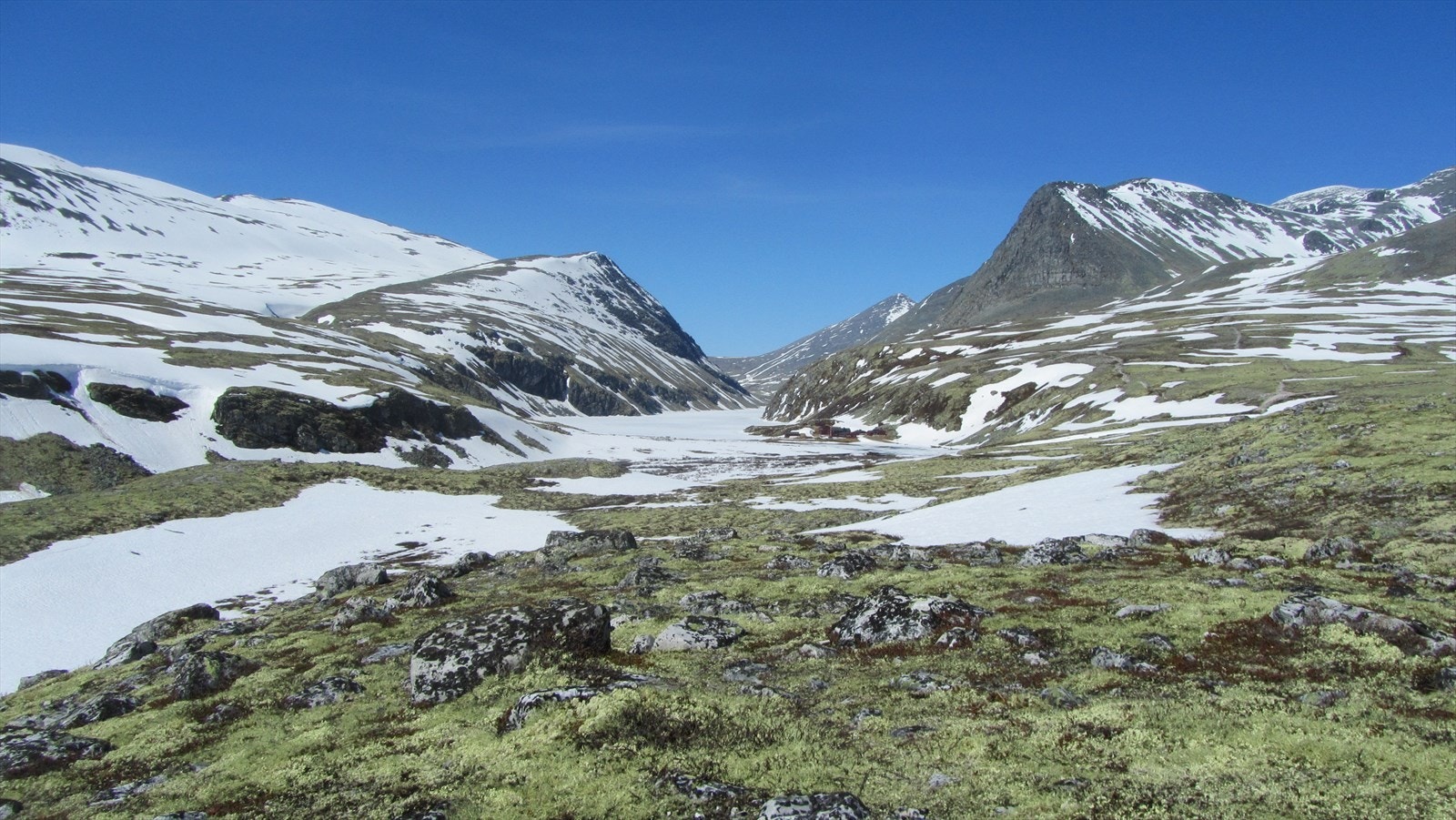 Vår ved Rondvatnet og Rondvassbu. Galleribilde