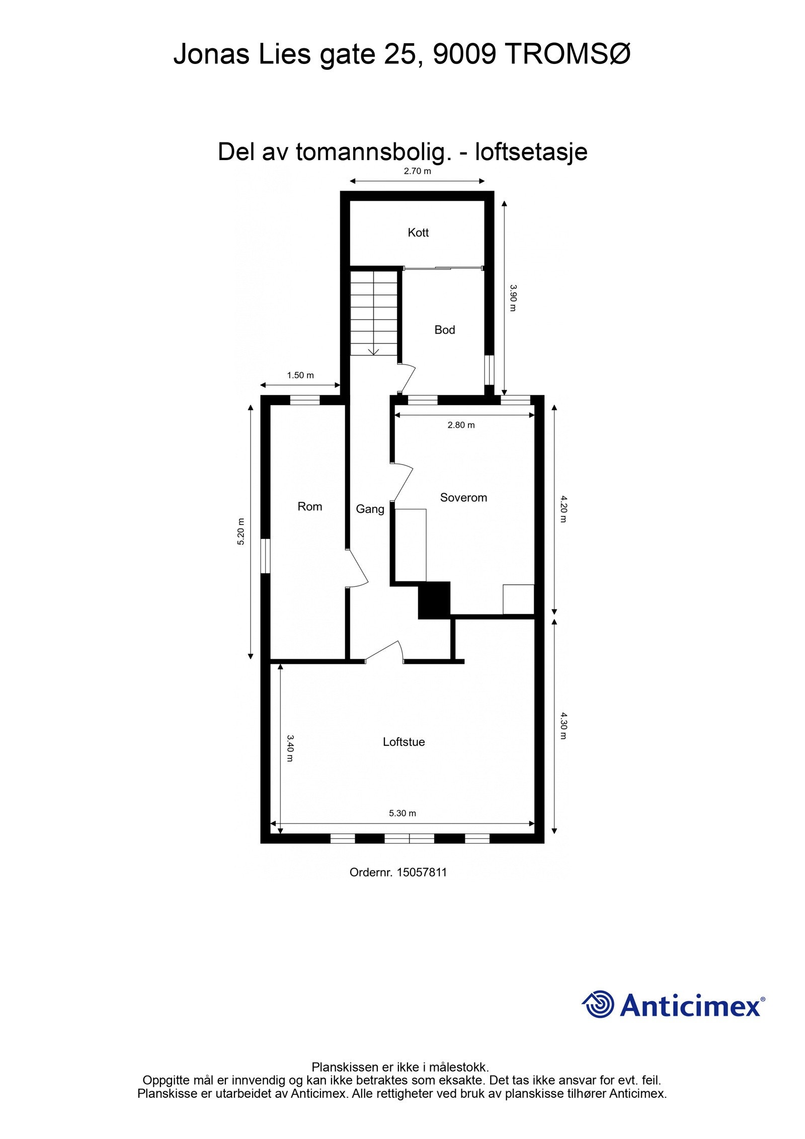 plantegning loft Galleribilde
